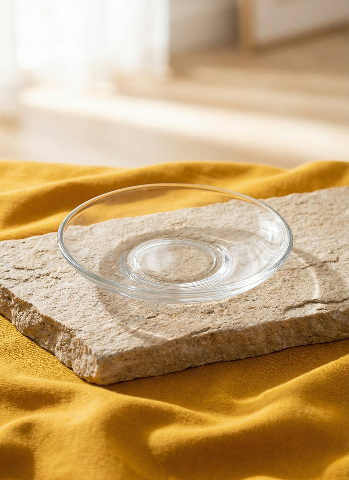 Klasik Cam Çay Tabağı