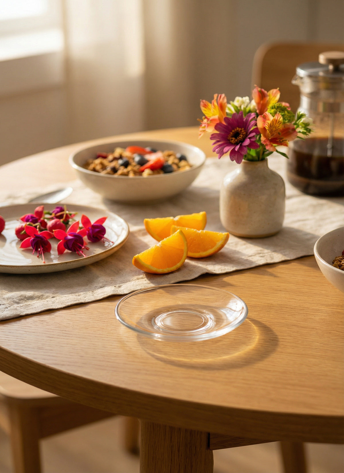 Klasik Cam Çay Tabağı