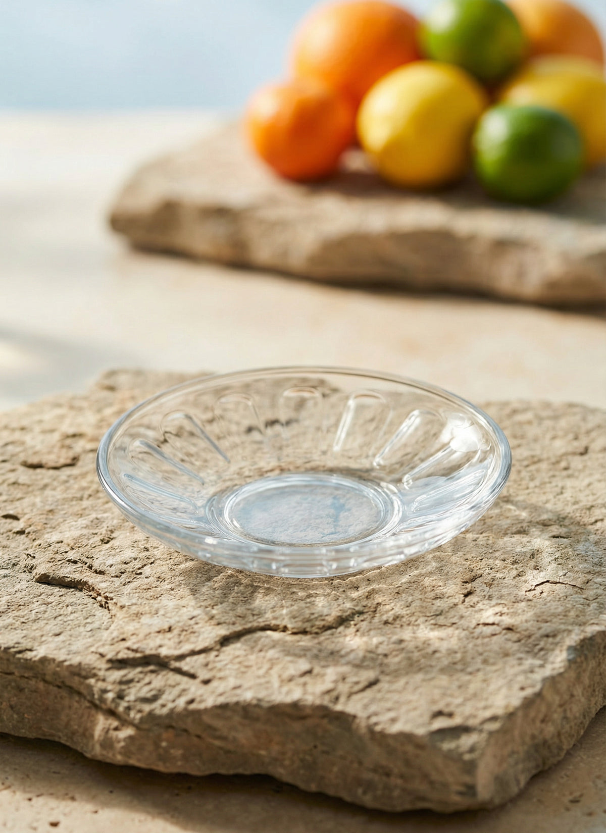 Klasik Cam Çay Tabağı