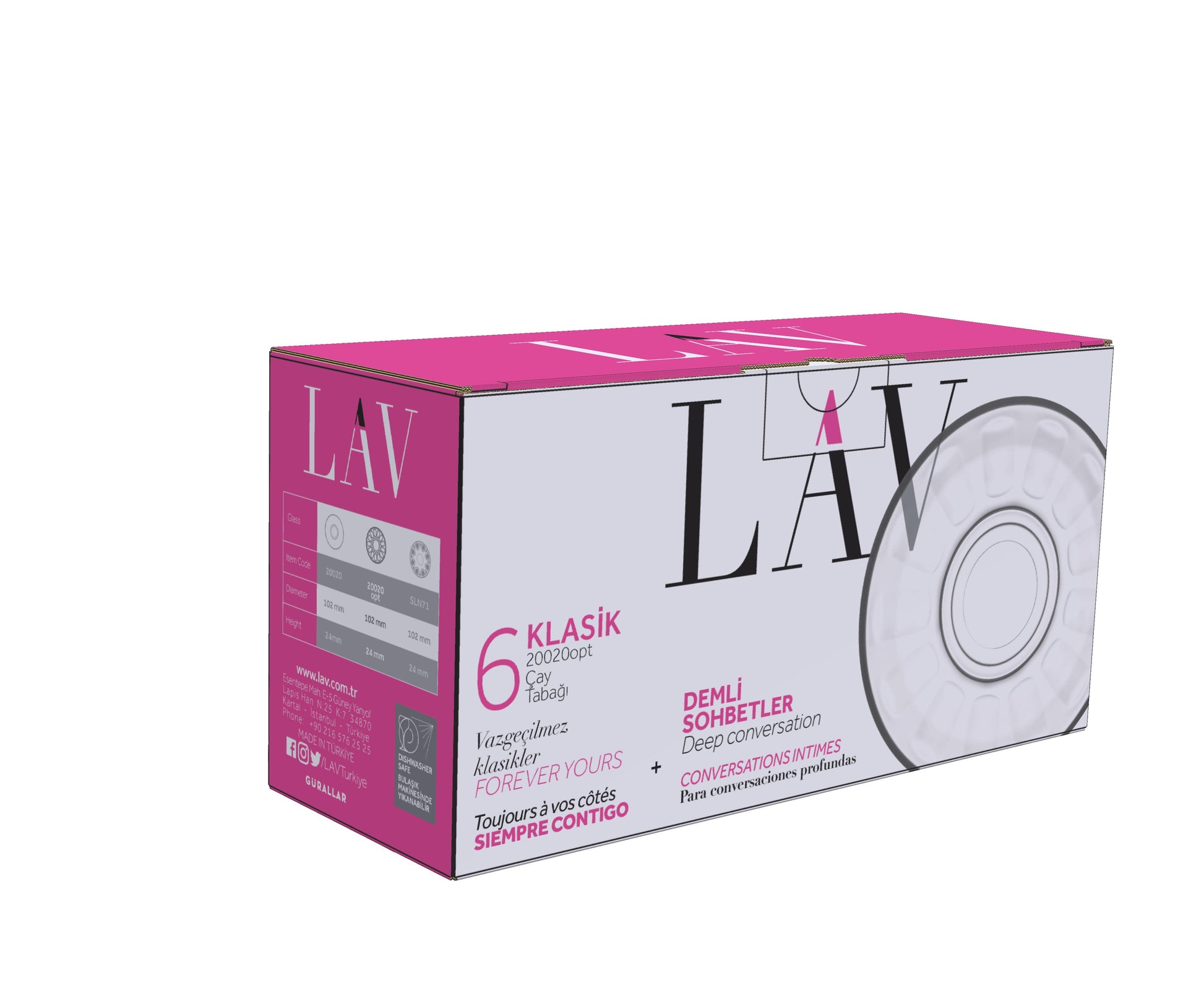 Klasik Cam Çay Tabağı