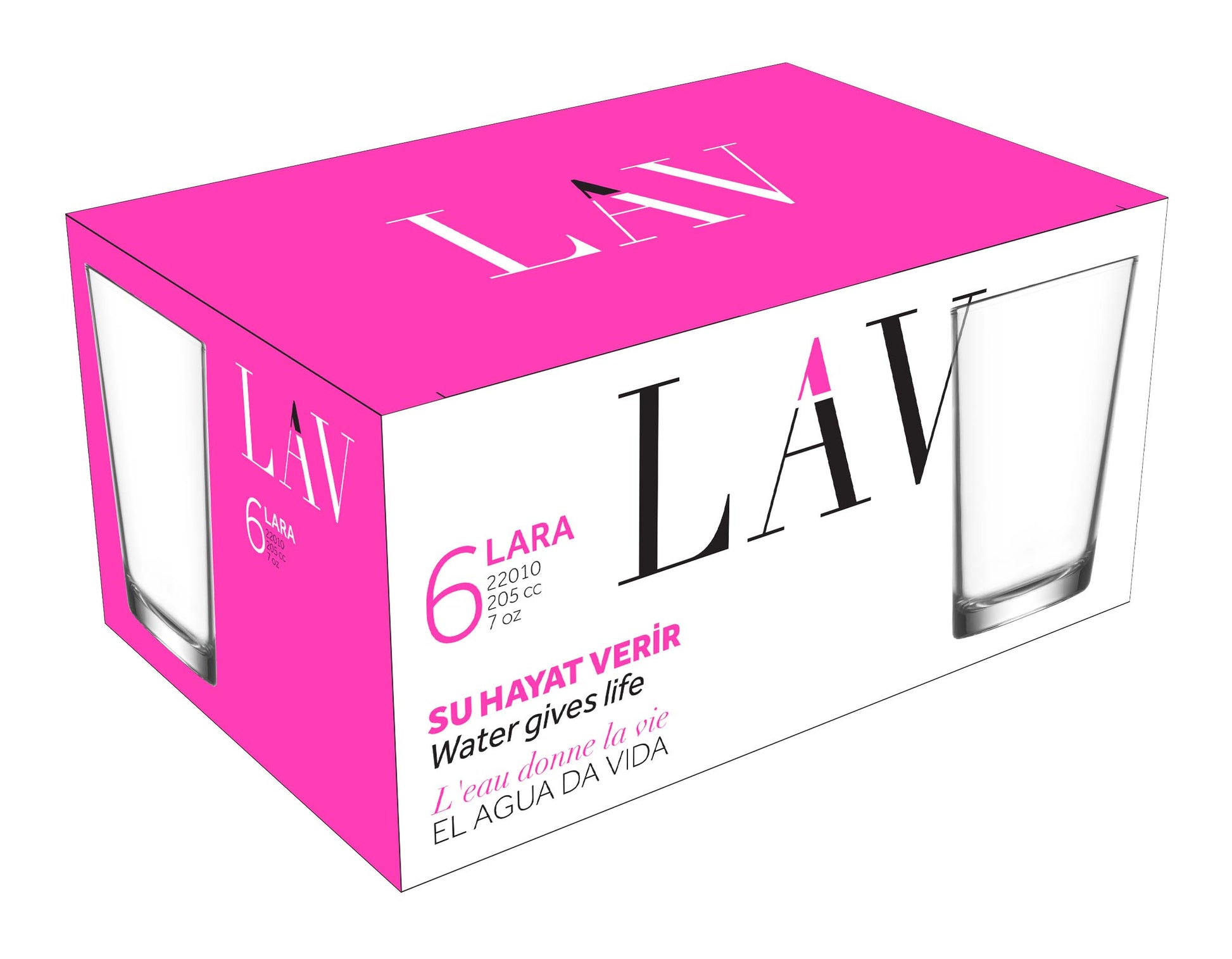 Lara Cam Su Bardağı