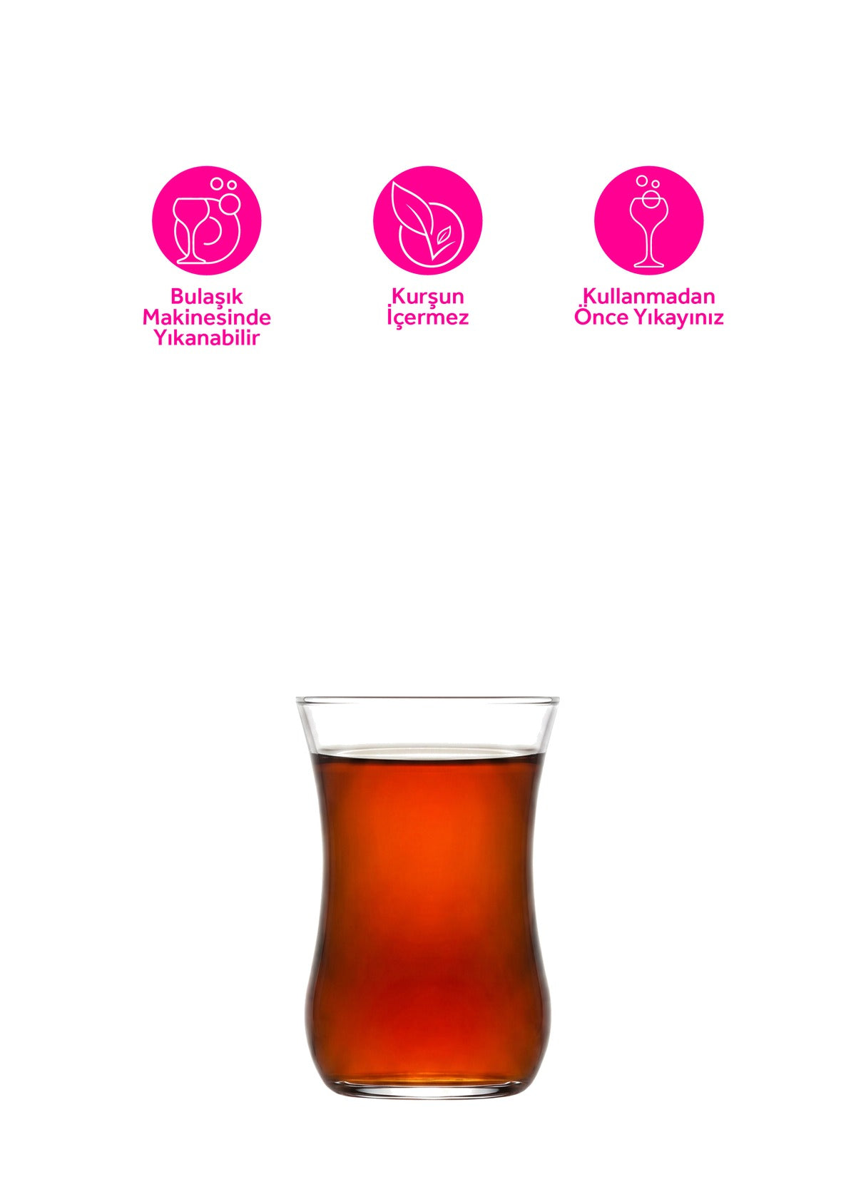 Dem Cam Çay Bardağı