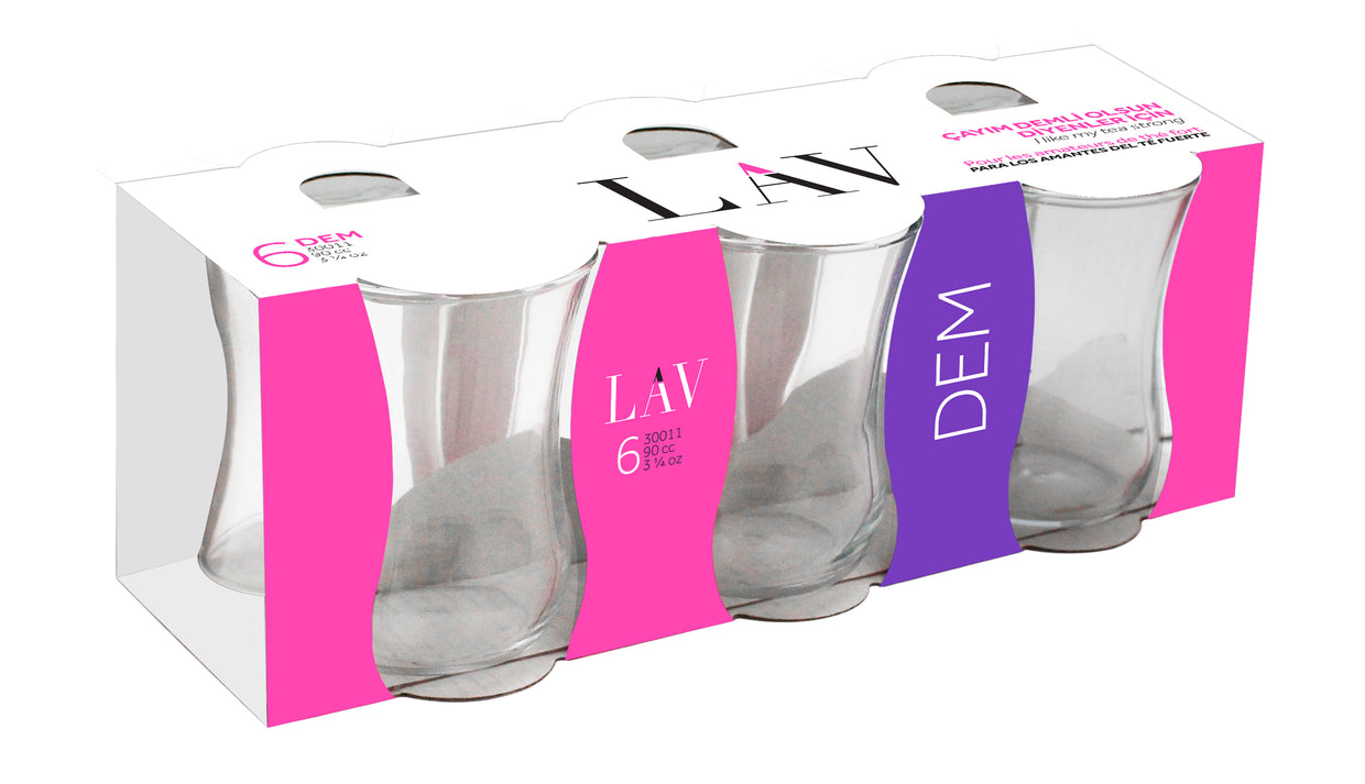 Dem Cam Çay Bardağı