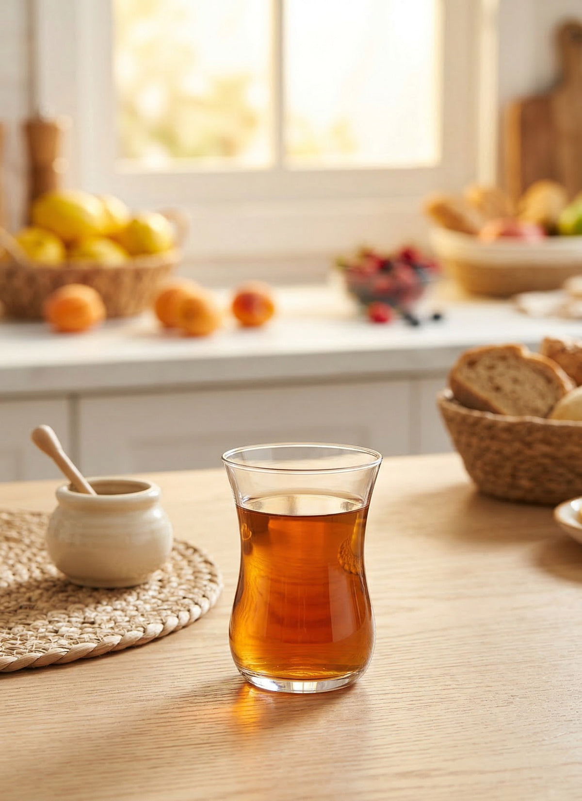 Klasik Cam Çay Bardağı