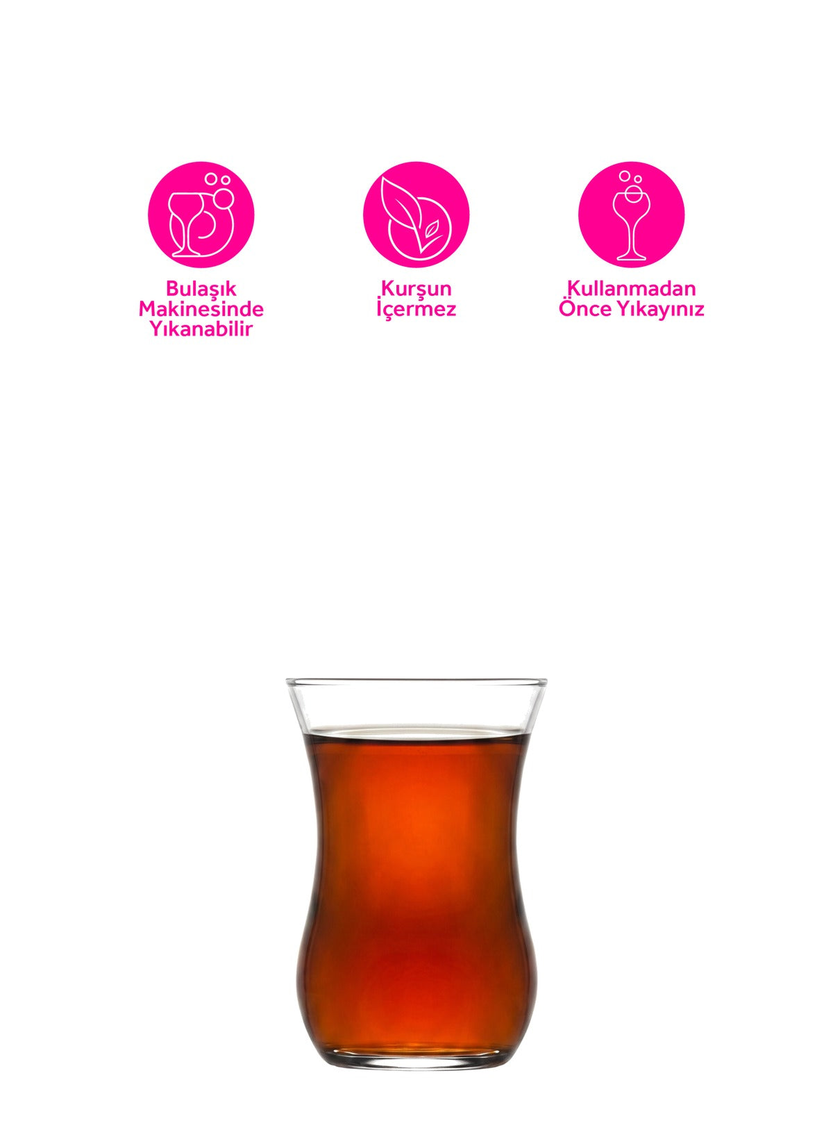 Klasik Cam Çay Bardağı