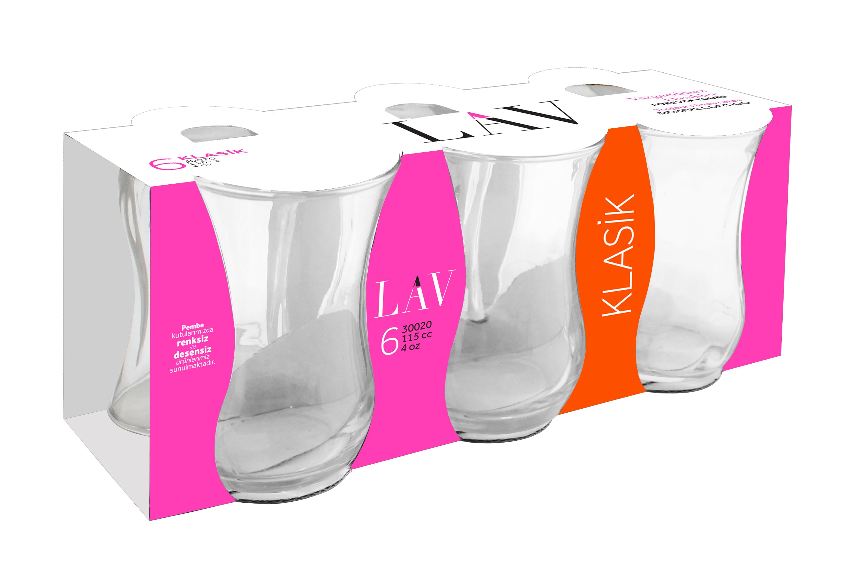 Klasik Cam Çay Bardağı