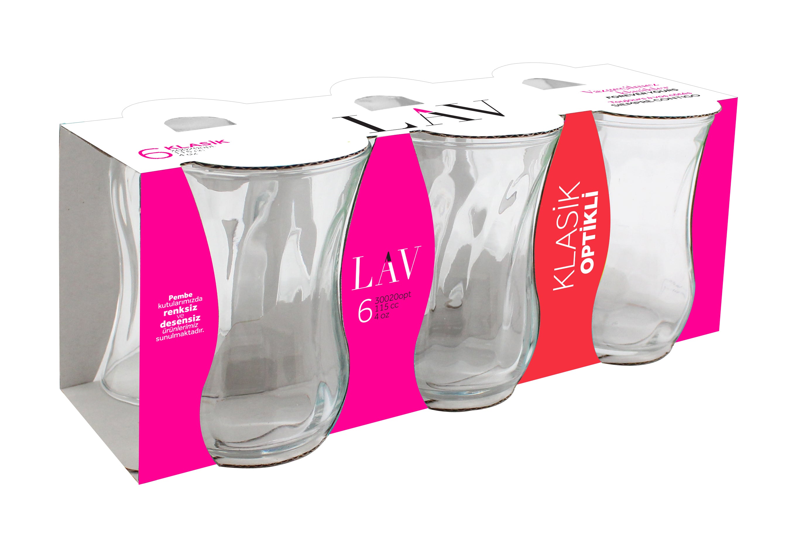 Klasik Cam Çay Bardağı