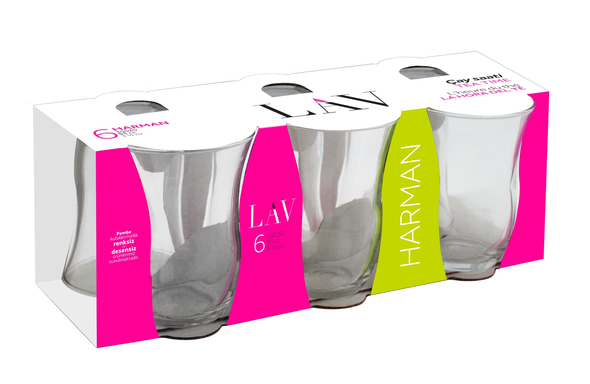 Harman Cam Çay Bardağı