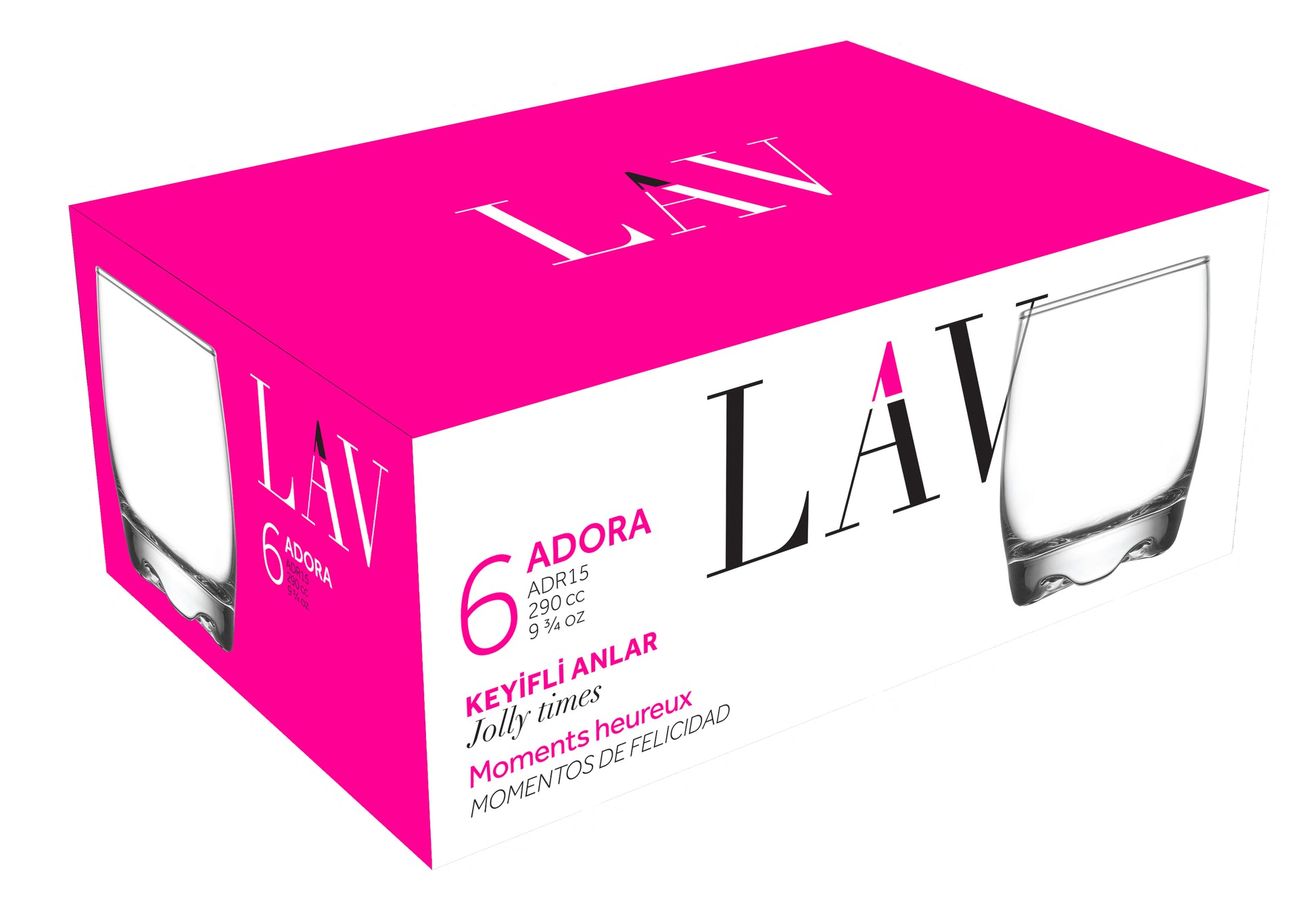 Adora Cam Viski Bardağı