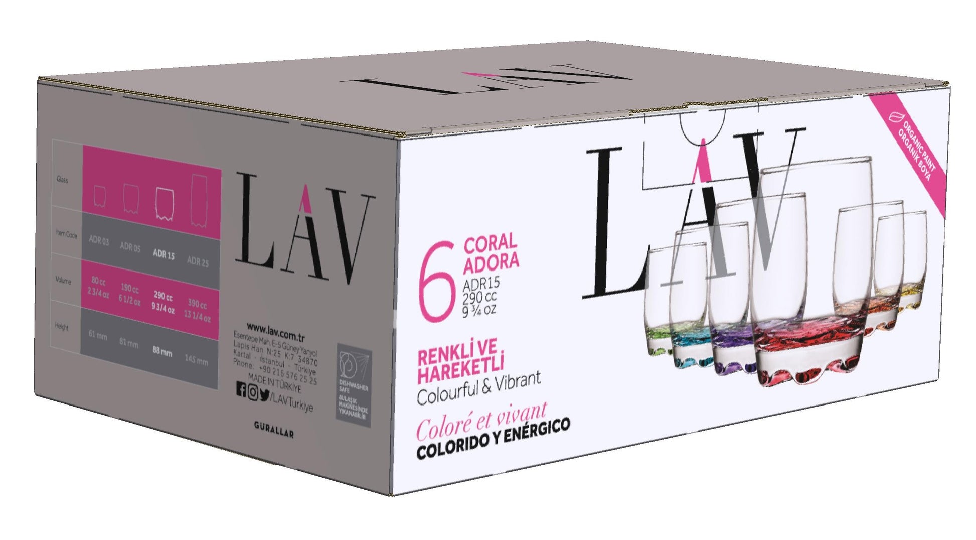 Adora Cam Viski Bardağı