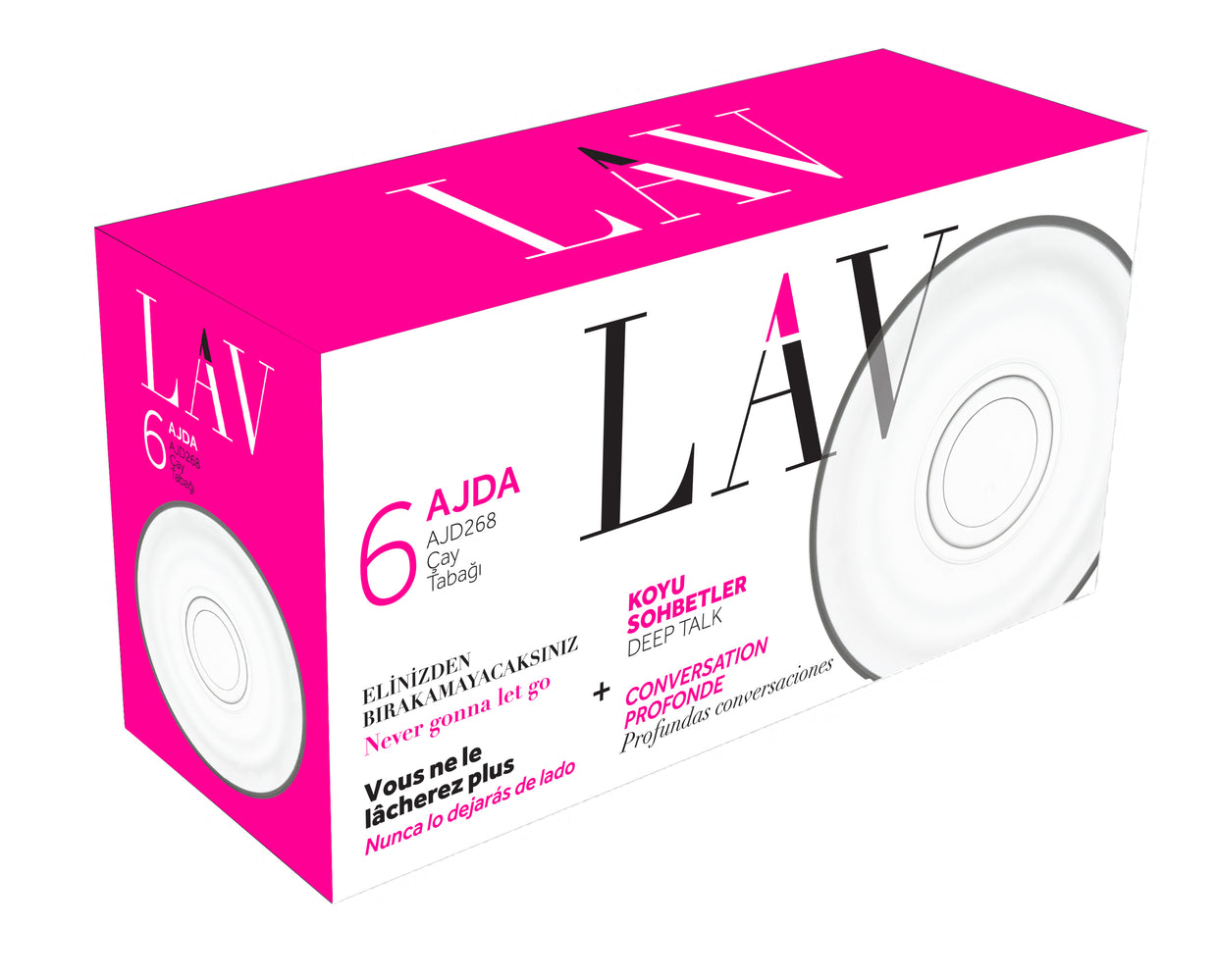 Ajda Cam Çay Tabağı