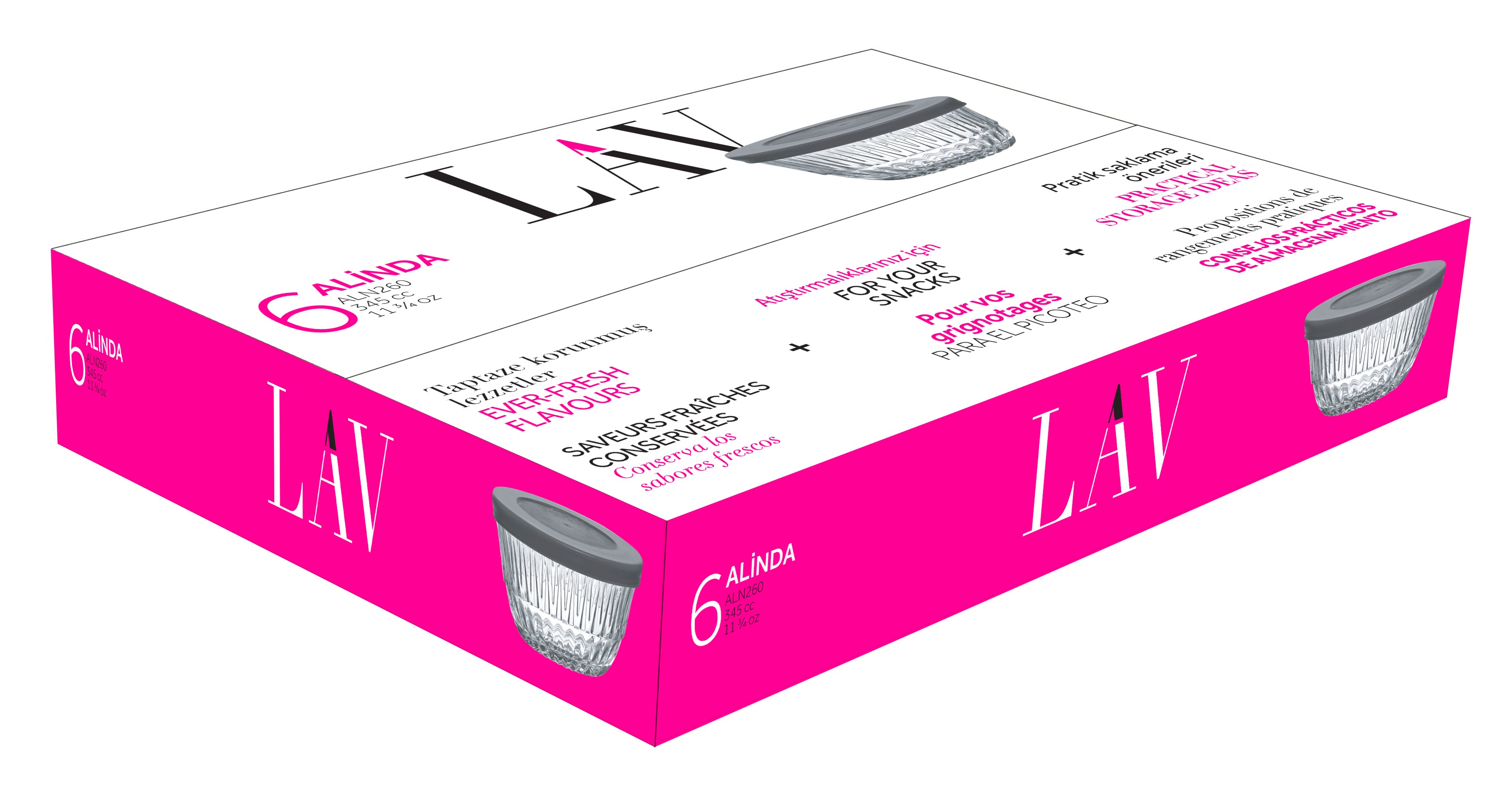 Alinda Cam Saklama Kabı