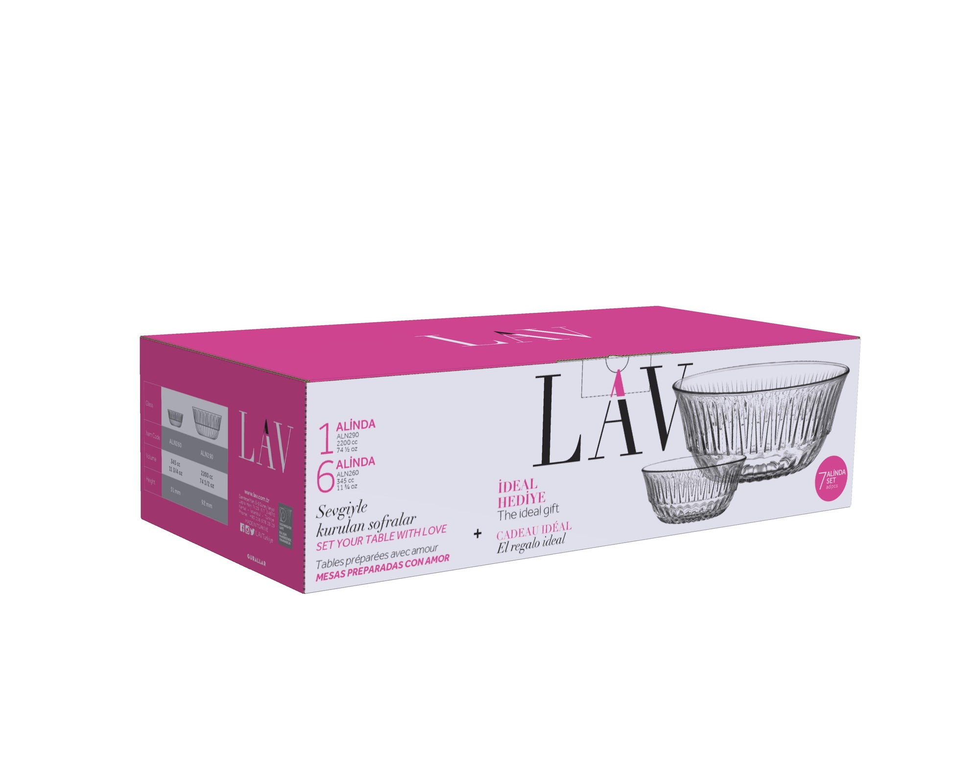 Alinda Cam Kase Takımı