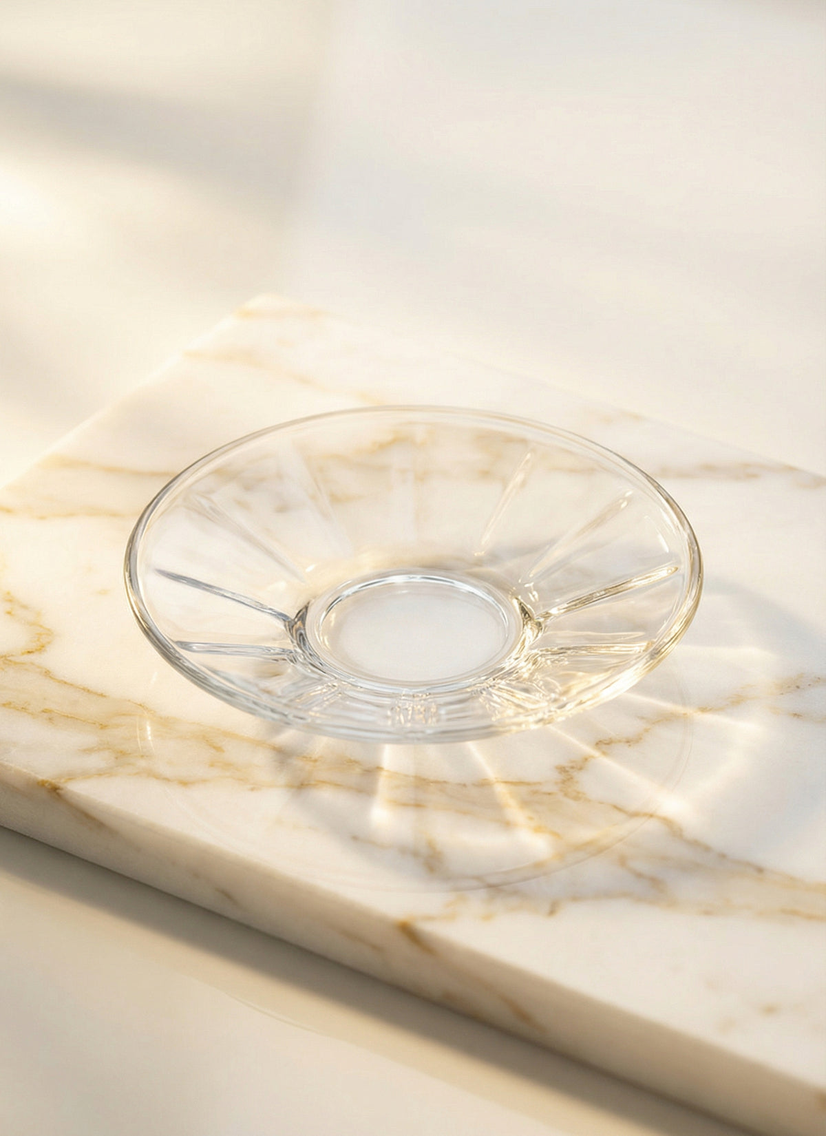 Alya Cam Çay Tabağı