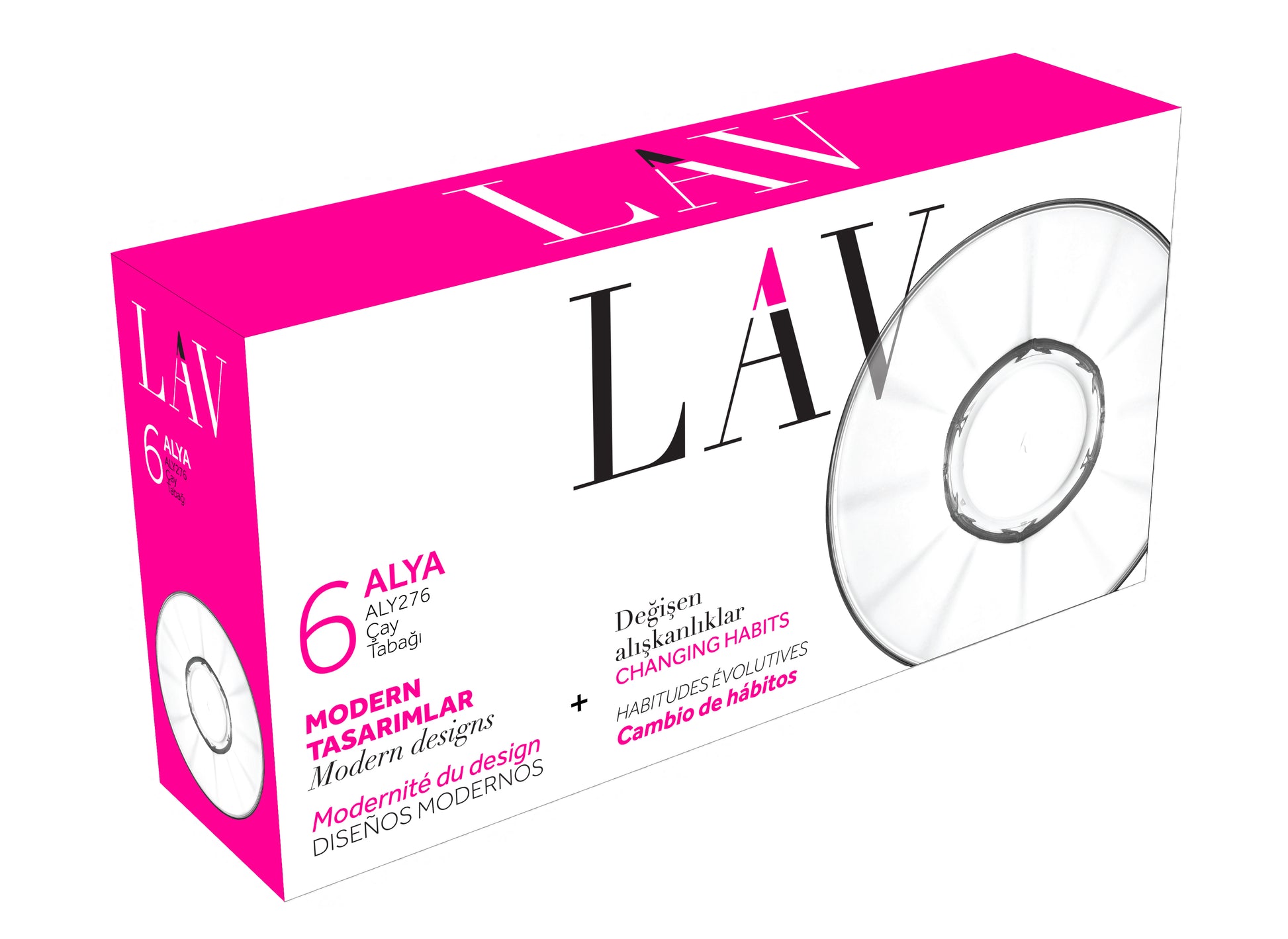 Alya Cam Çay Tabağı