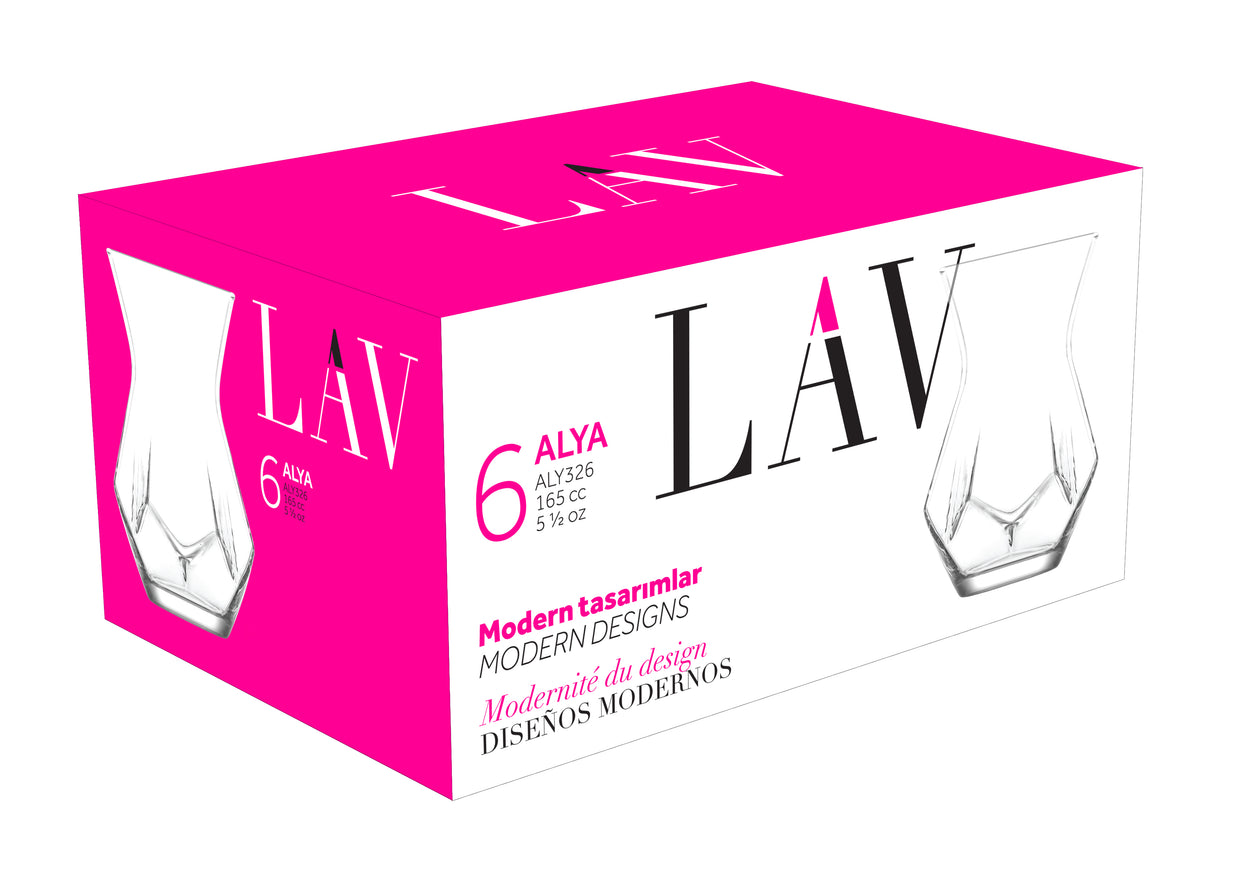 Alya Cam Çay Bardağı