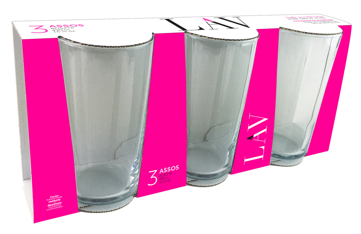 Assos Cam Meşrubat Bardağı