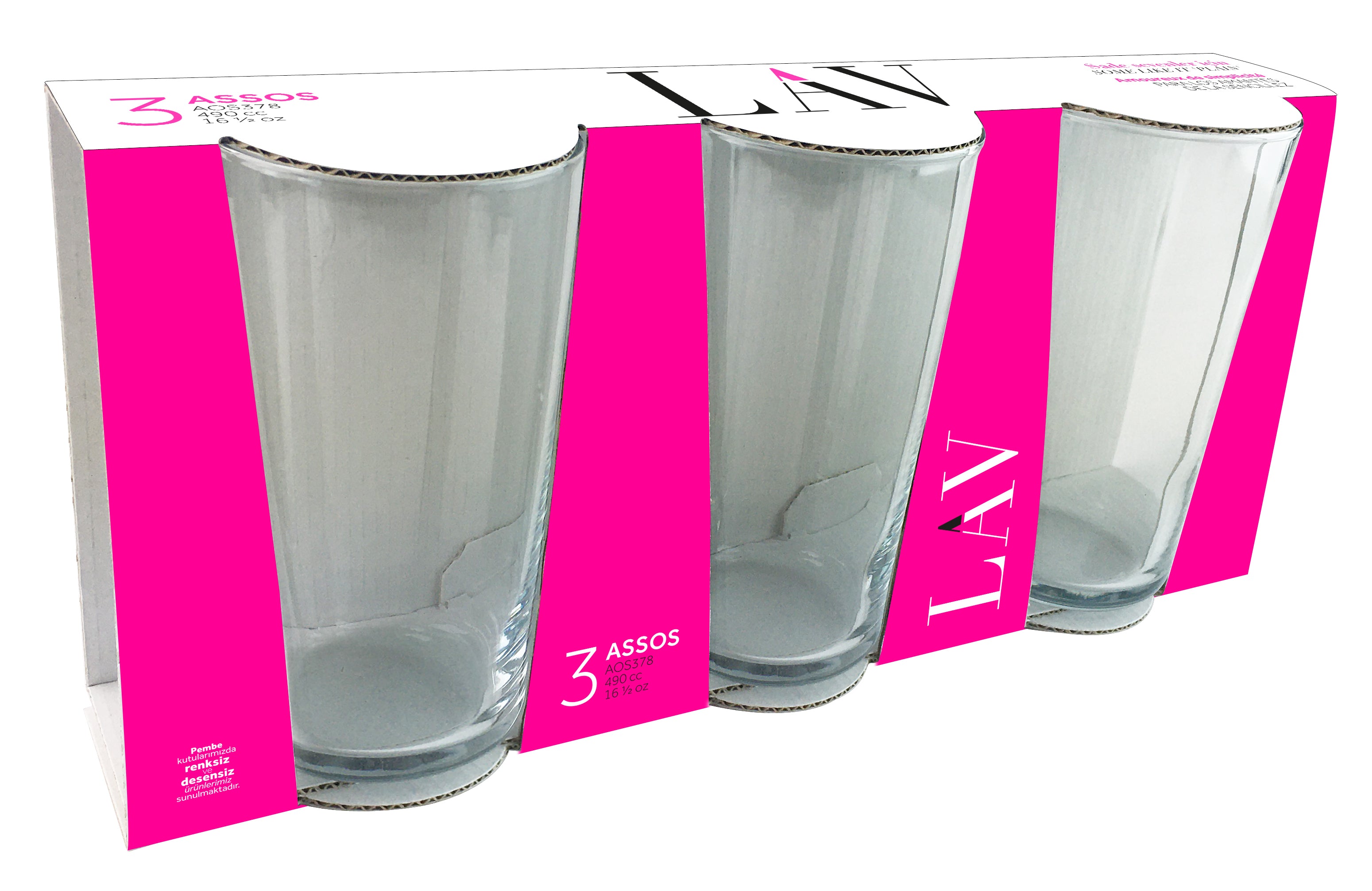 Assos Cam Meşrubat Bardağı