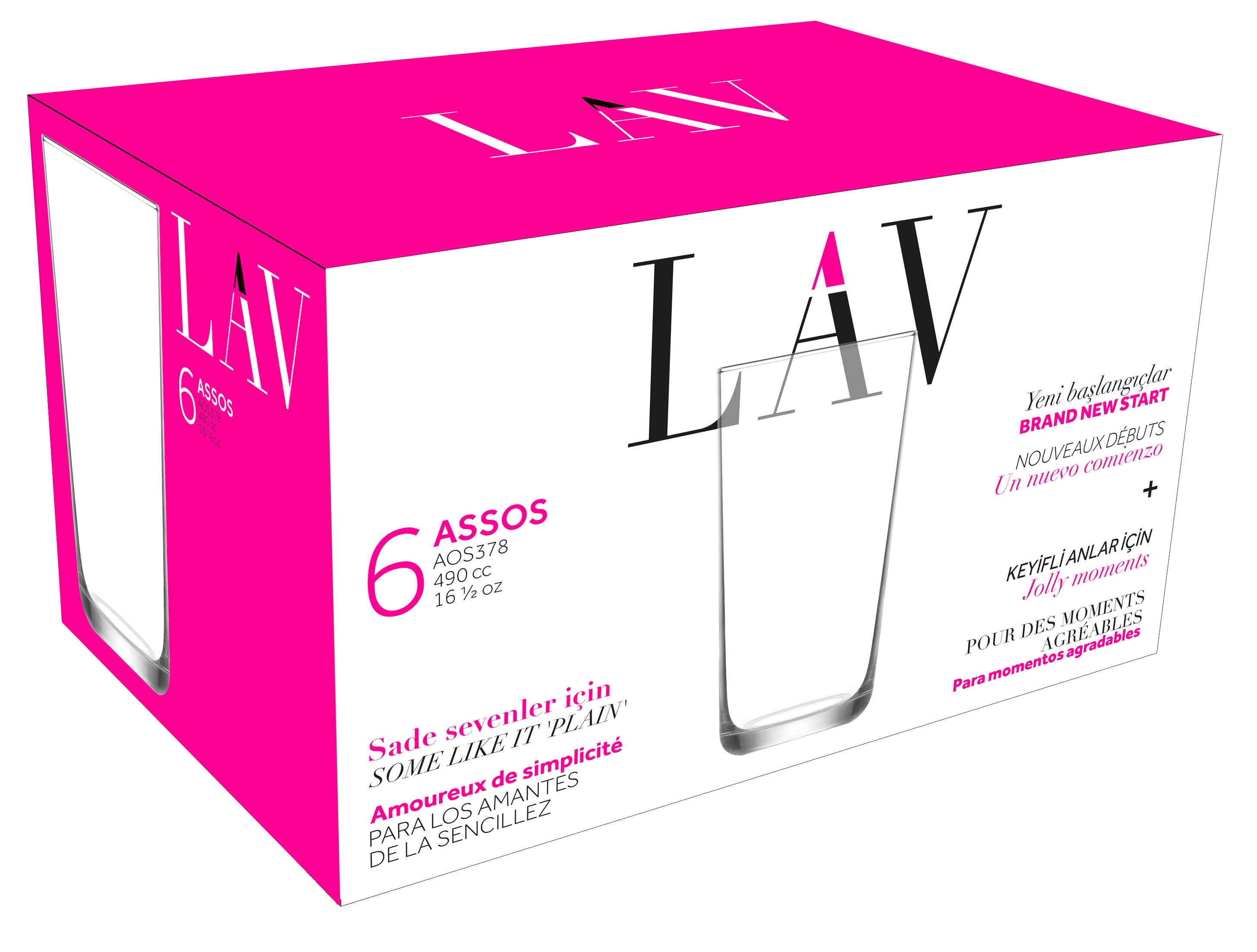 Assos Cam Meşrubat Bardağı