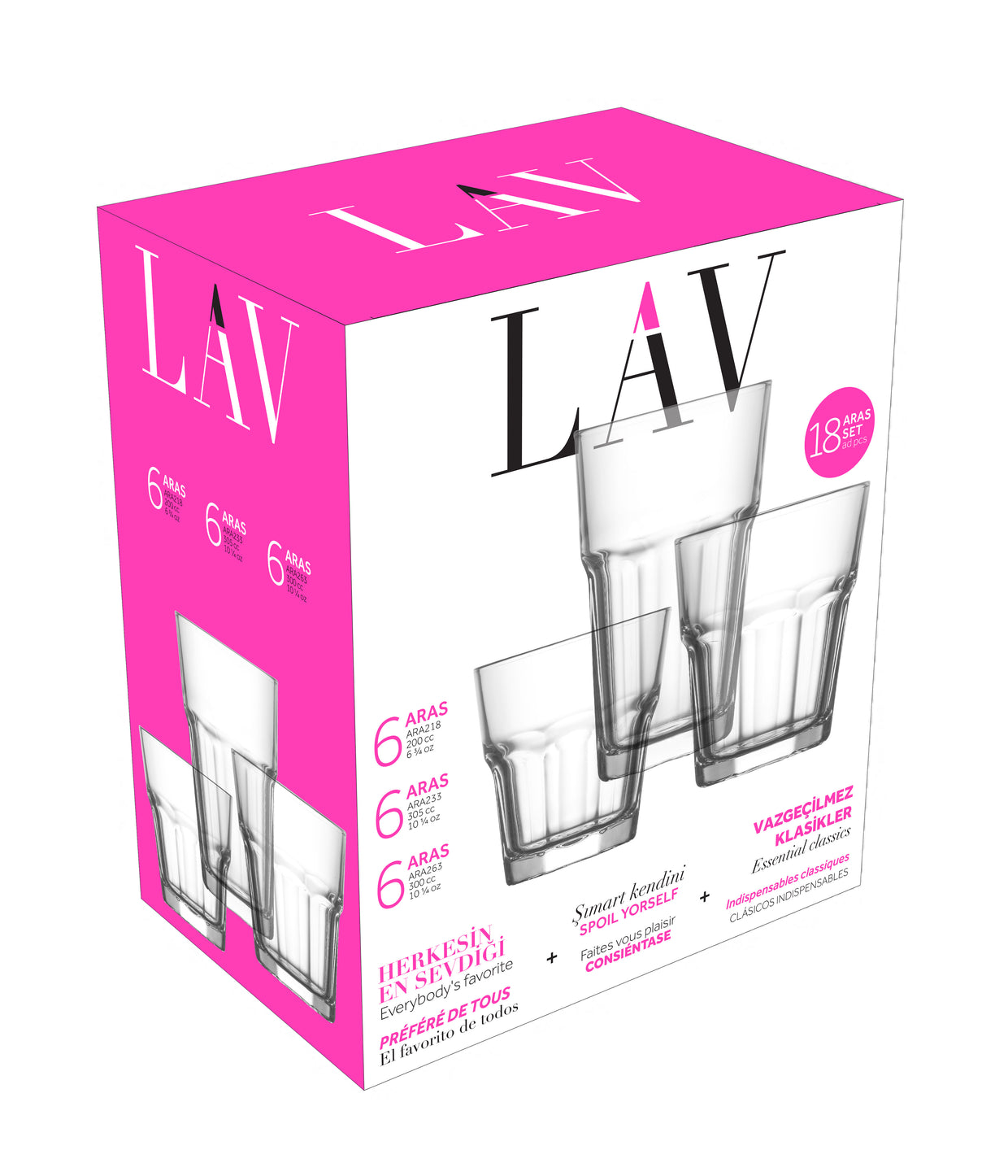 Aras Cam Bardak Seti