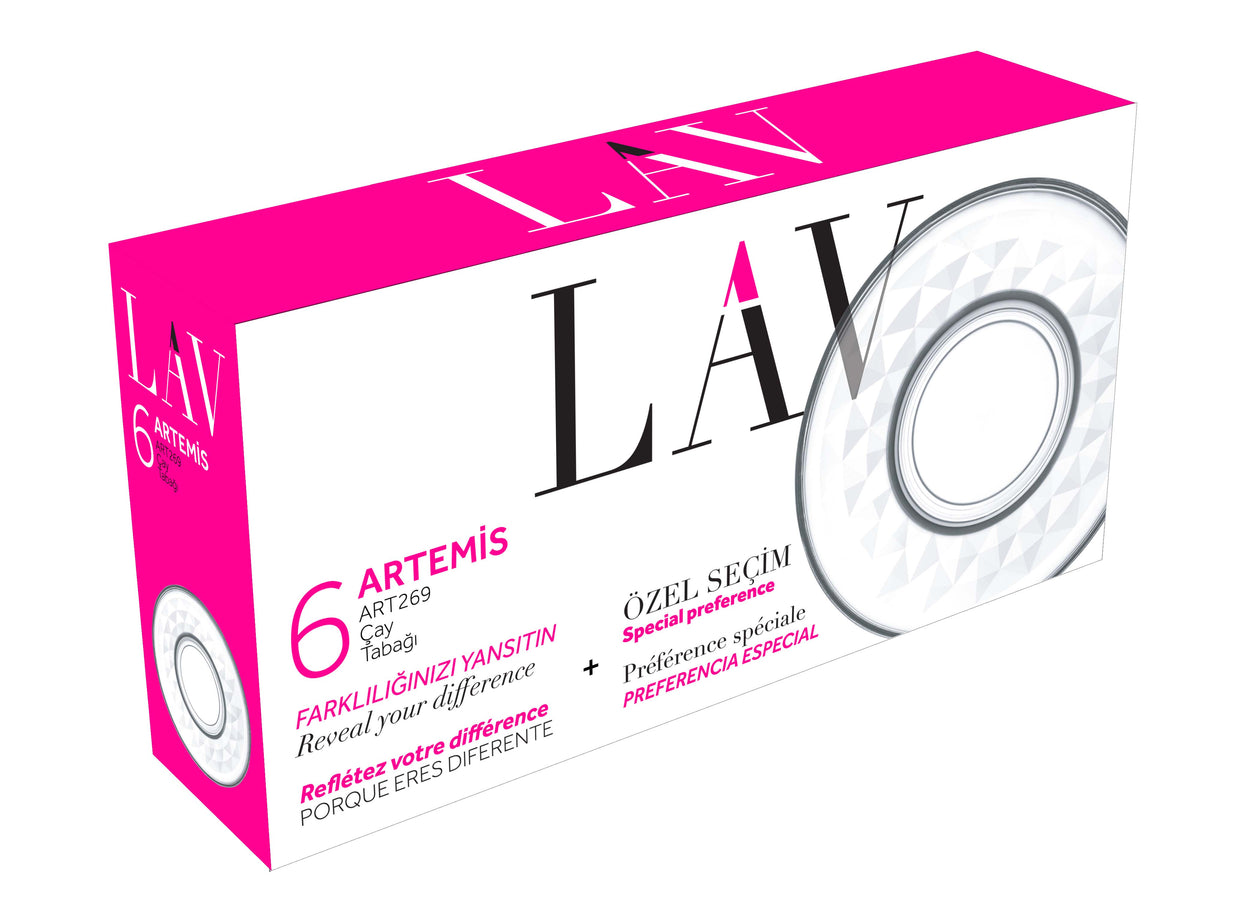 Artemis Cam Çay Tabağı