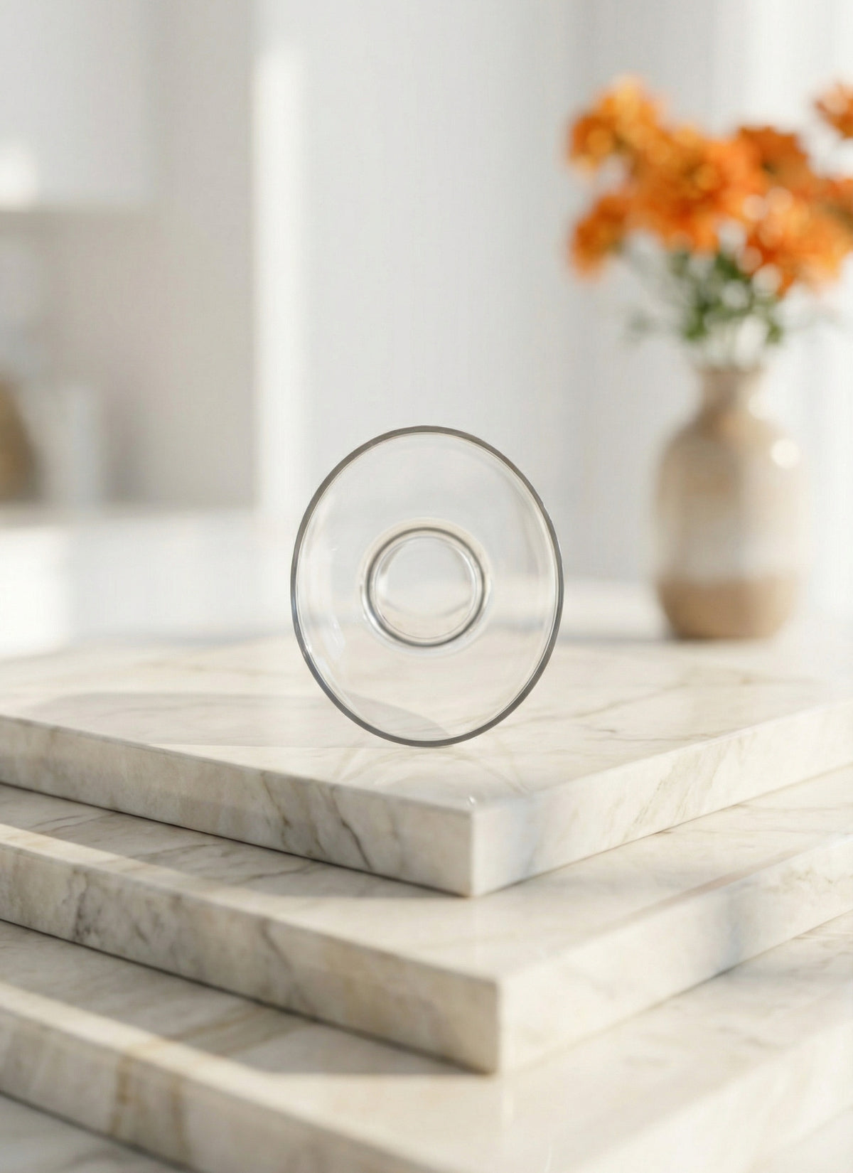 Asena Cam Çay Tabağı