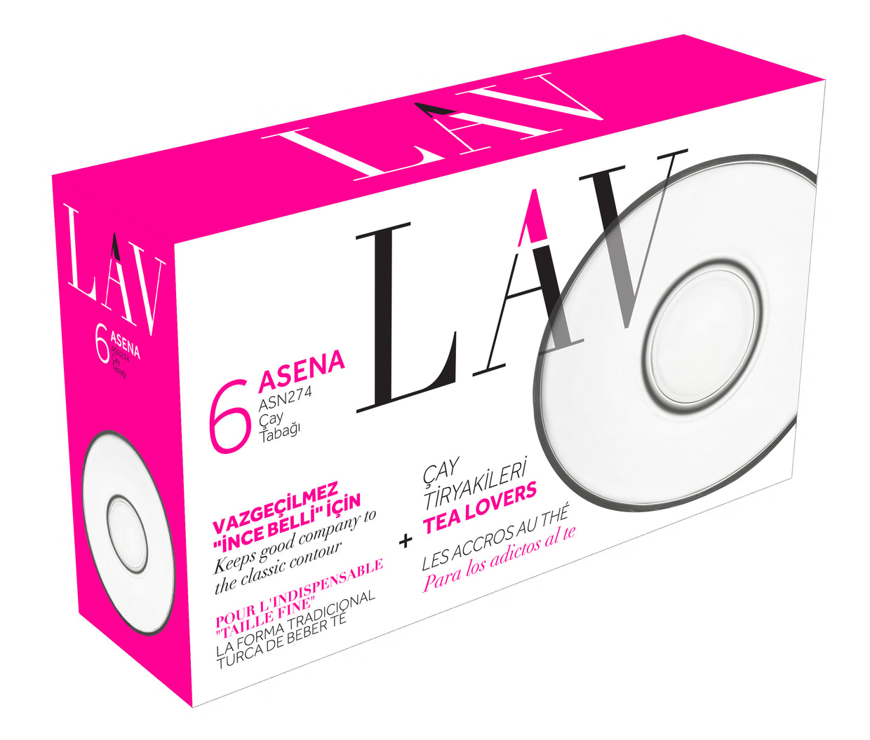 Asena Cam Çay Tabağı