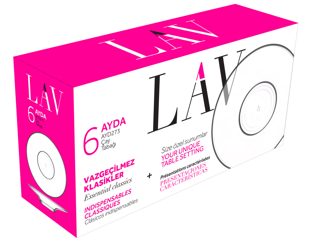 Ayda Cam Çay Tabağı