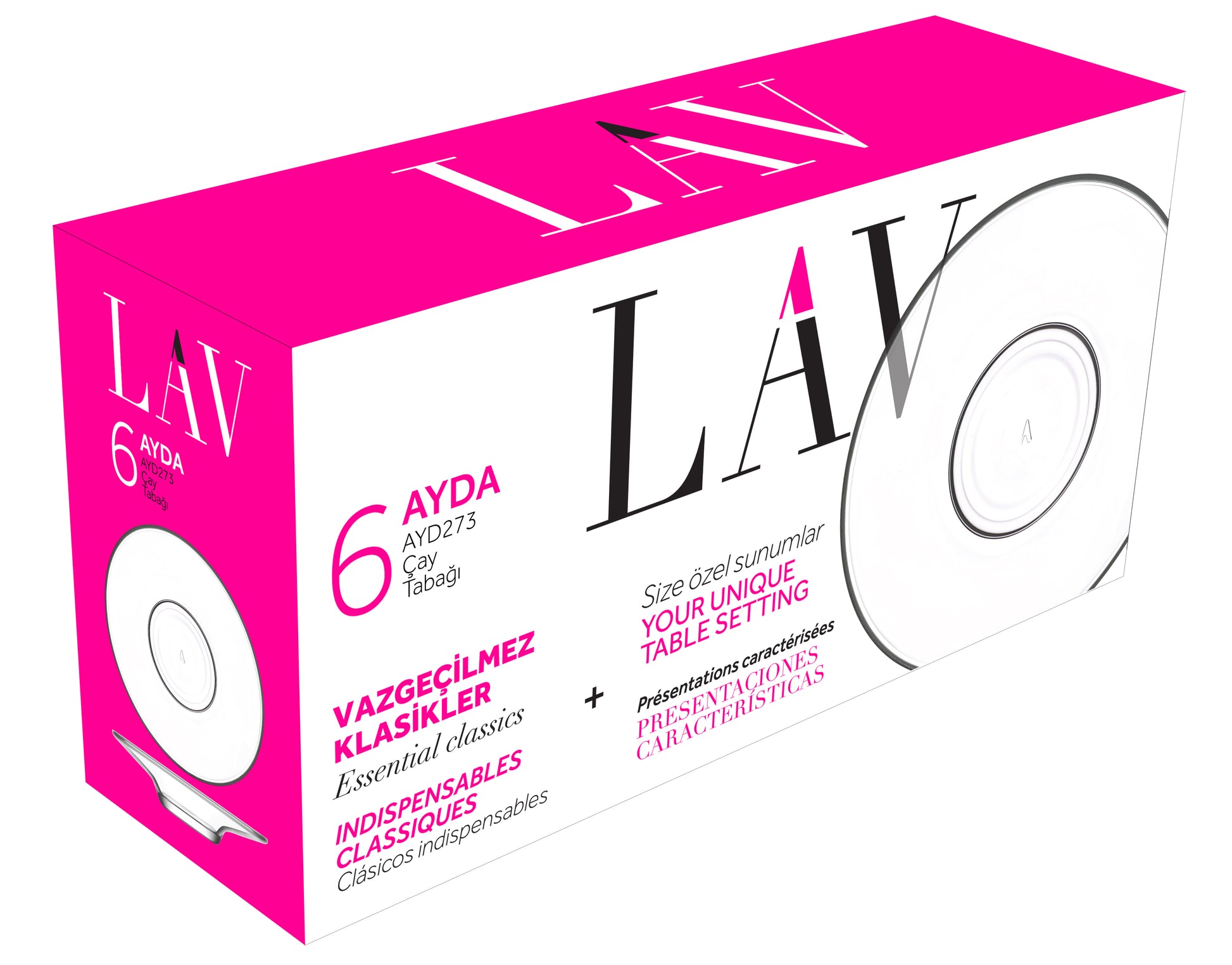 Ayda Cam Çay Tabağı