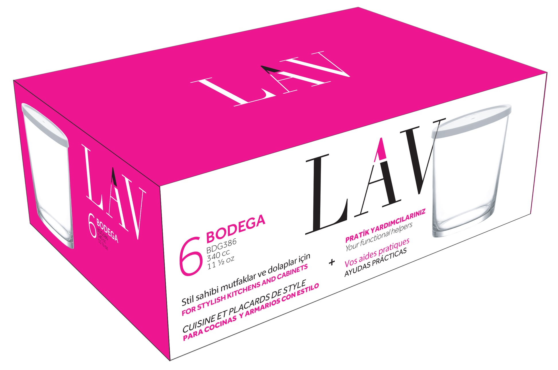 Bodega Cam Saklama Kabı