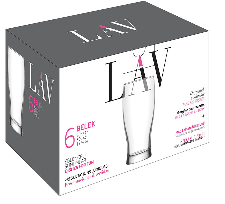 Belek Cam Bira Bardağı