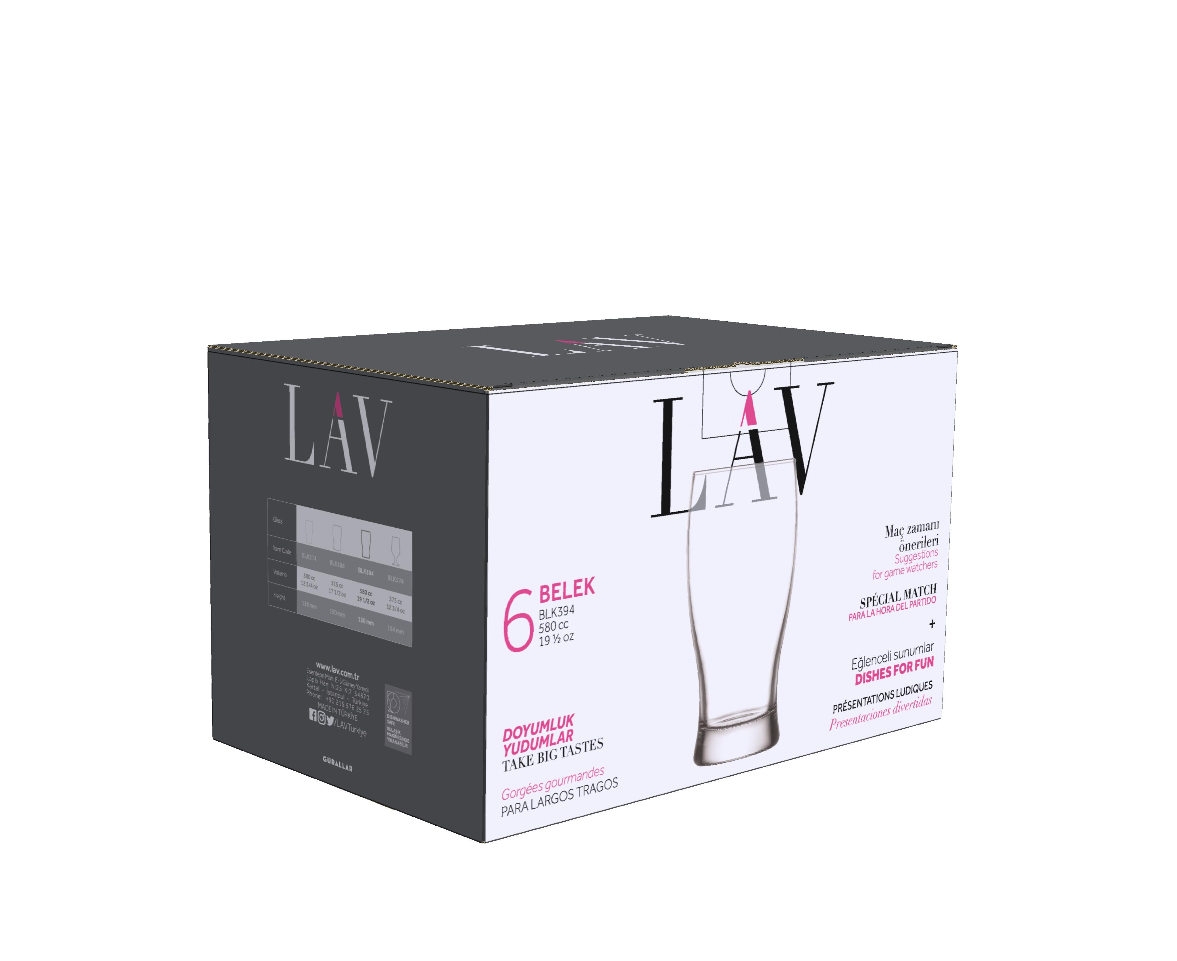 Belek Cam Bira Bardağı