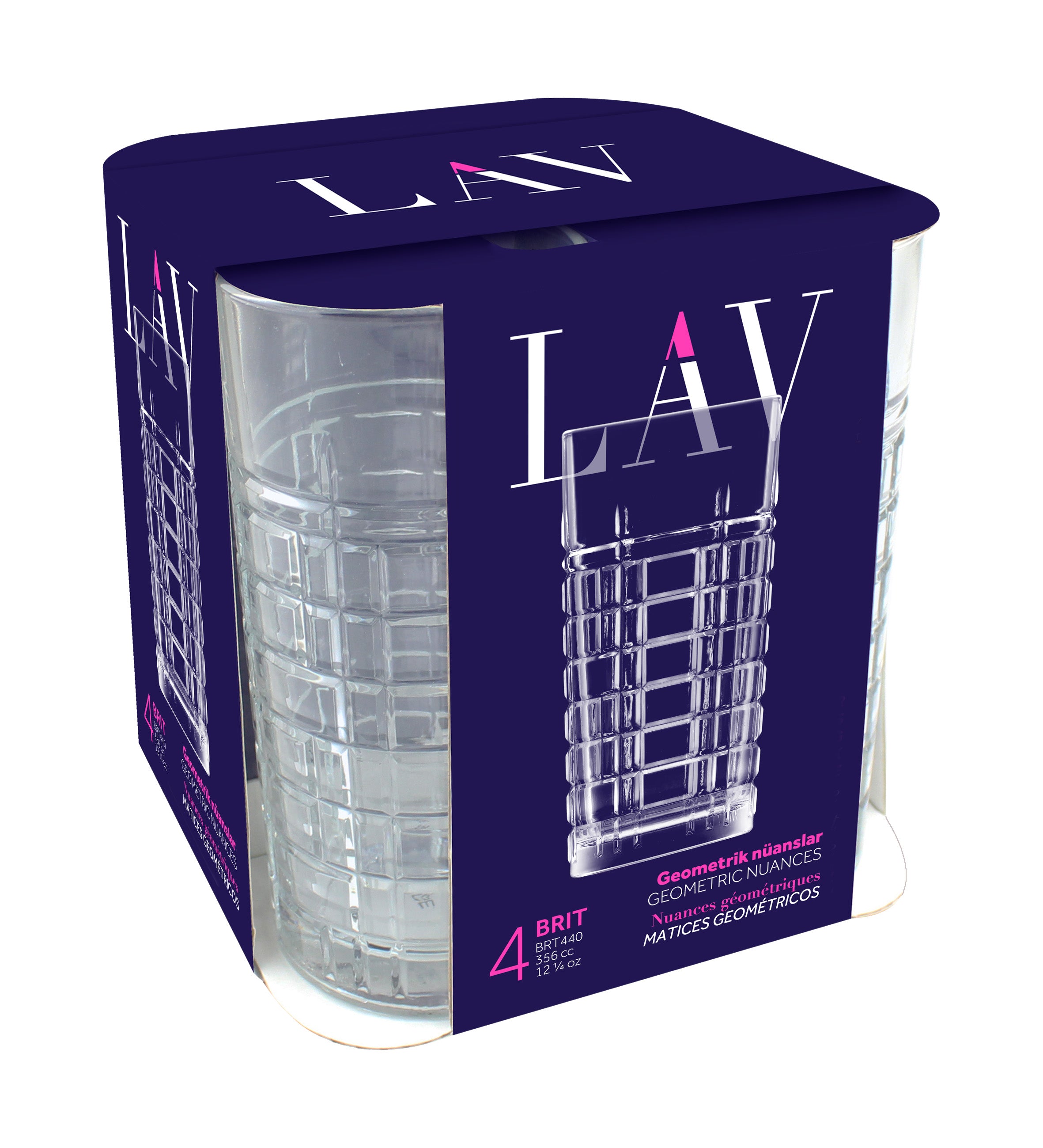 Brit Cam Bardak Seti