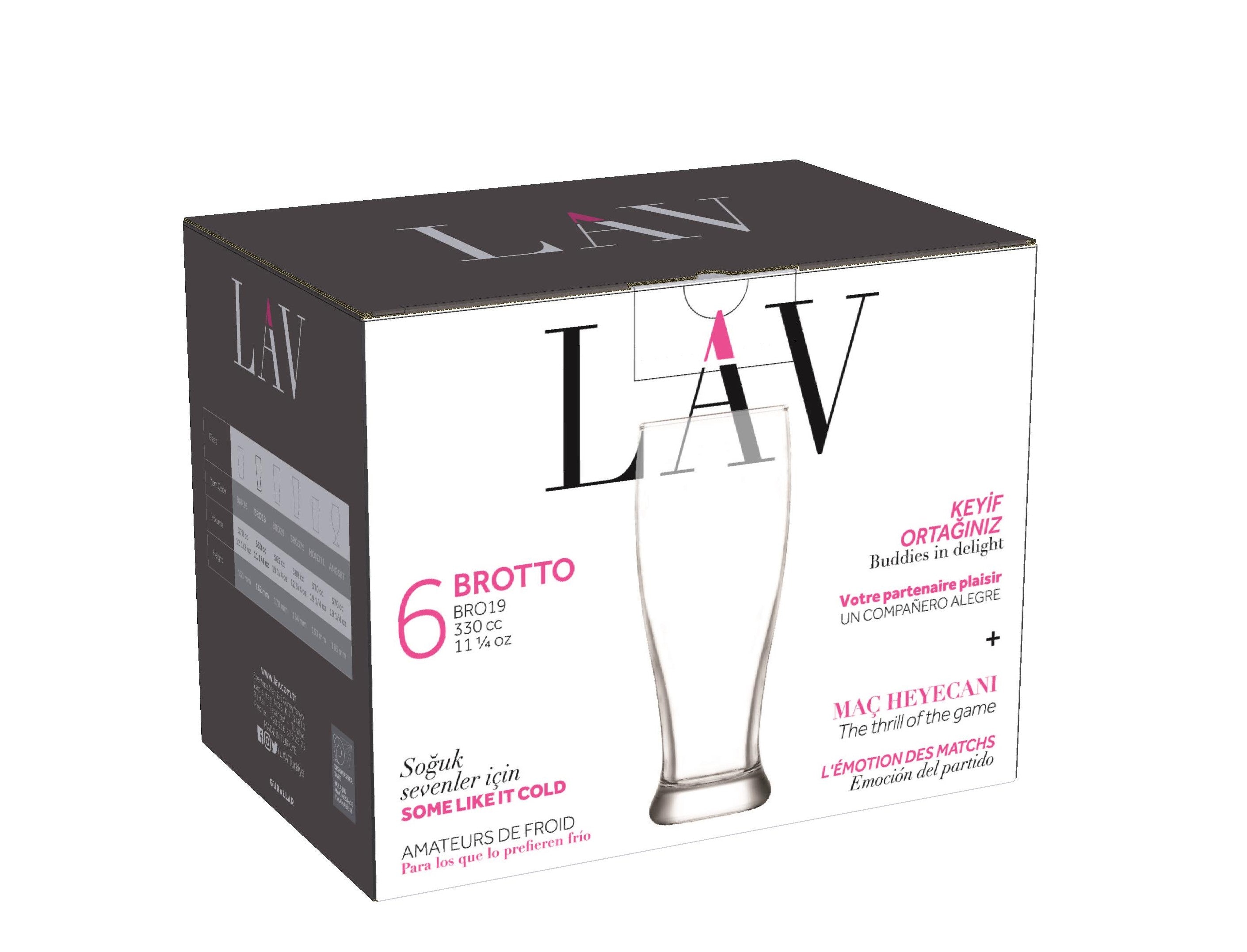 Brotto Cam Bira Bardağı