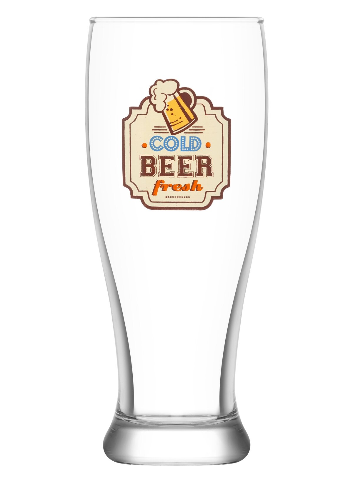 Retro Cam Bira Bardağı