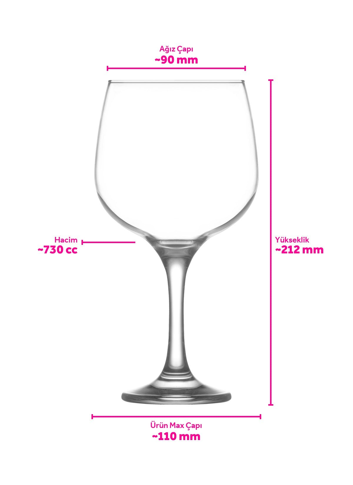 Combinato Cam Kokteyl Bardağı
