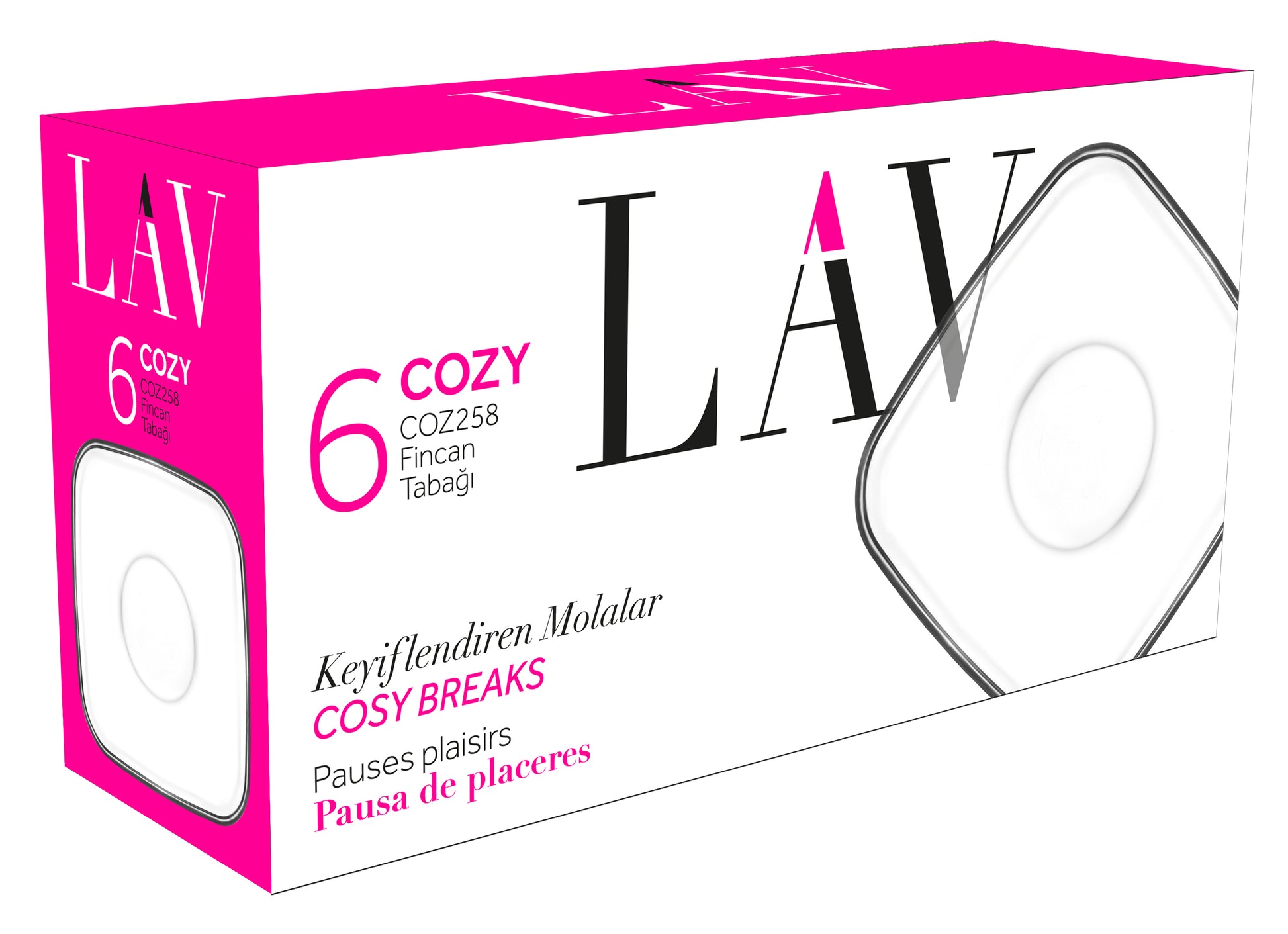 Cozy Cam Fincan Tabağı