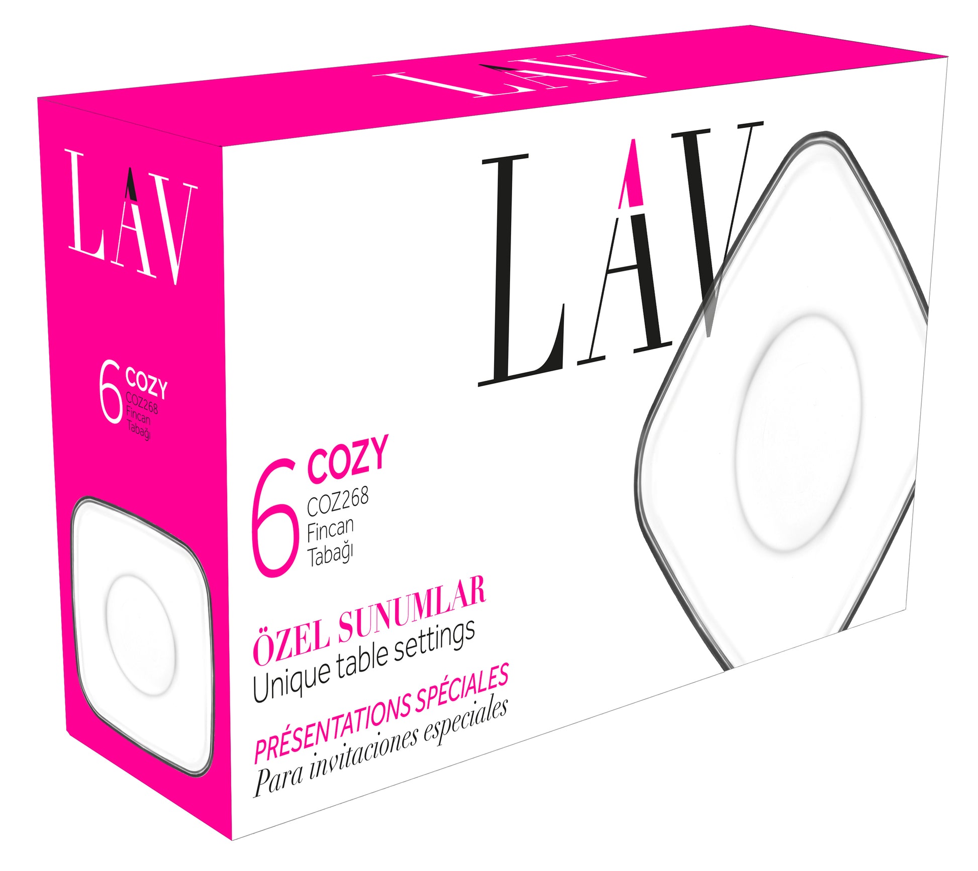 Cozy Cam Kupa Tabağı