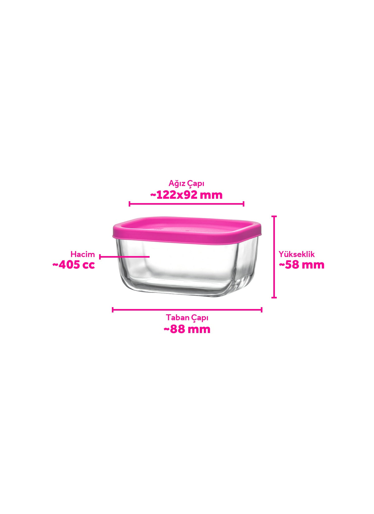 Cube Cam Saklama Kabı