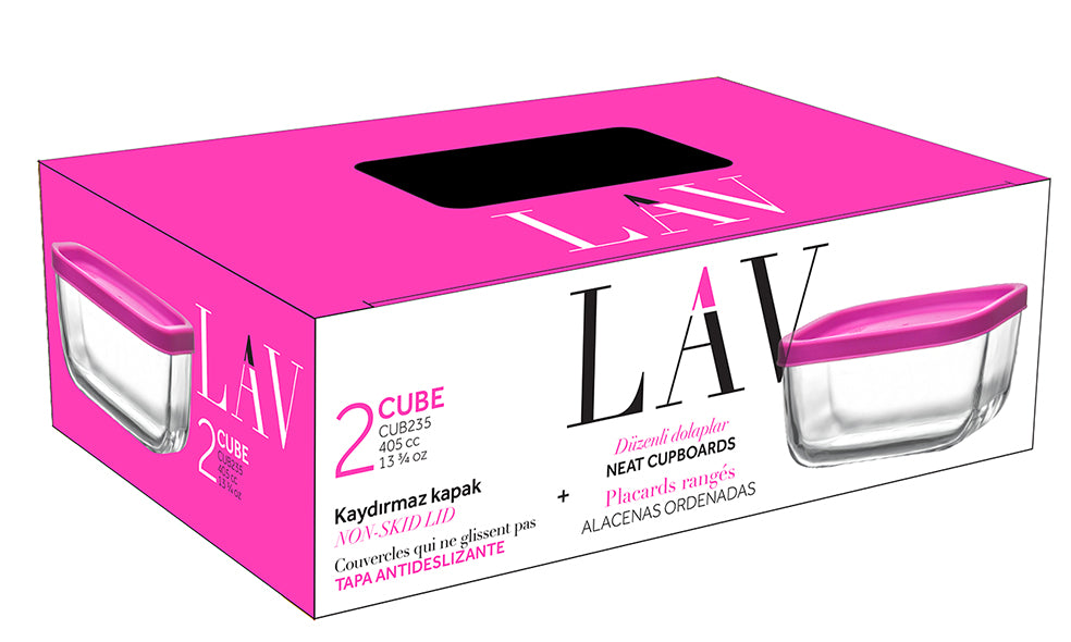 Cube Cam Saklama Kabı