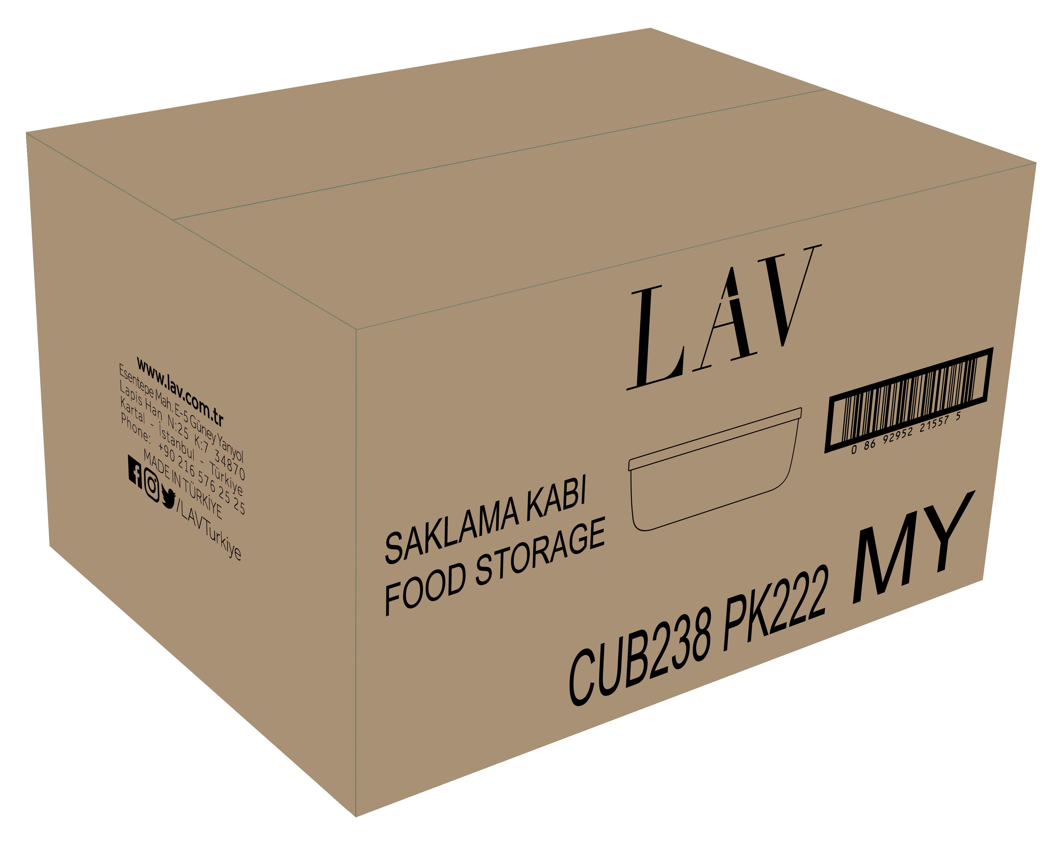 Cube Cam Saklama Kabı