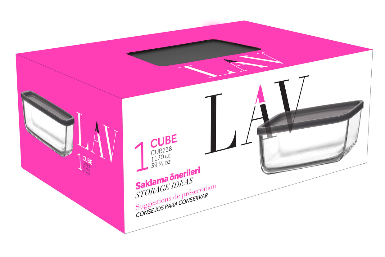 Cube Cam Saklama Kabı