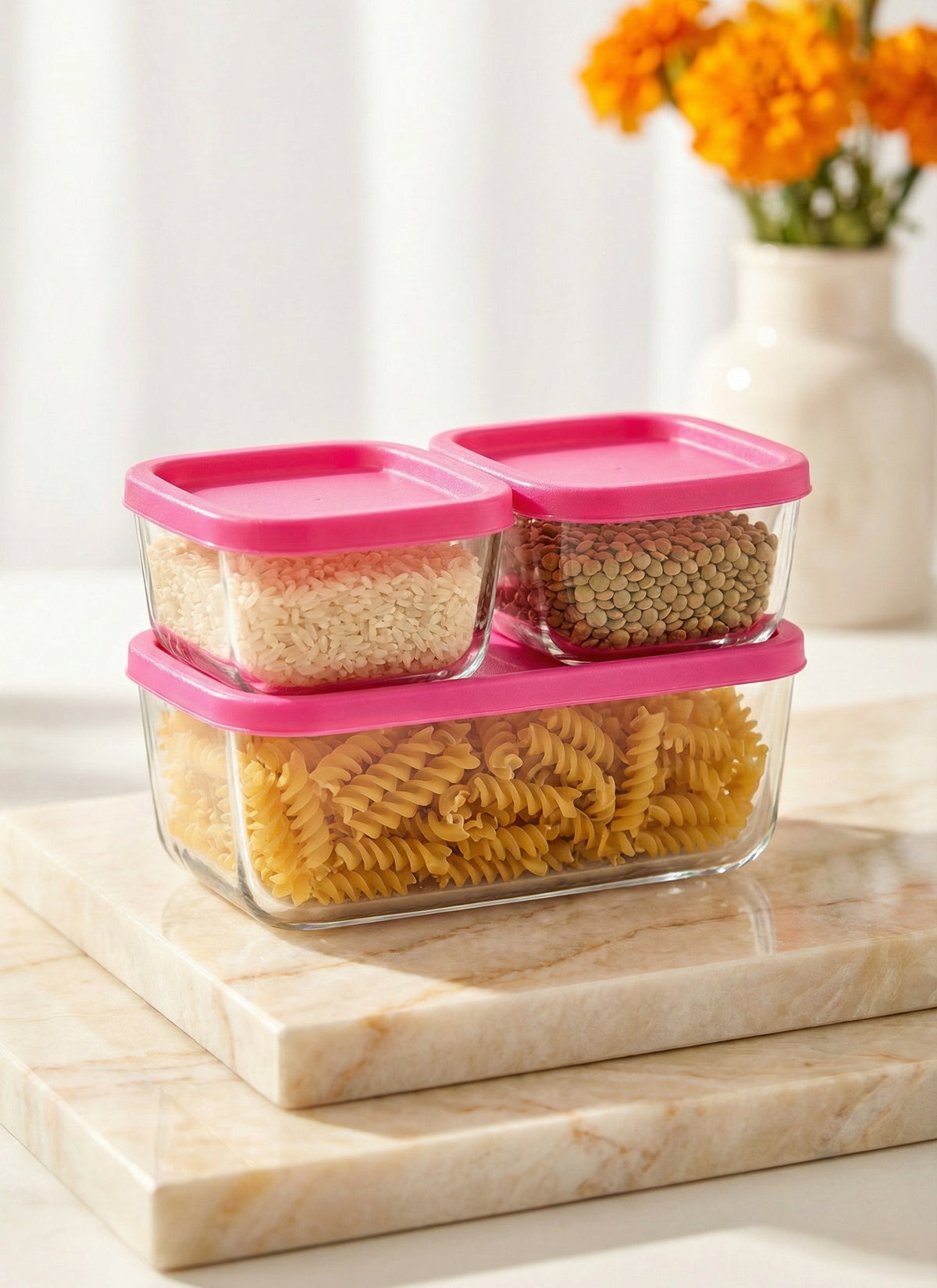 Cube Cam Saklama Kabı Seti