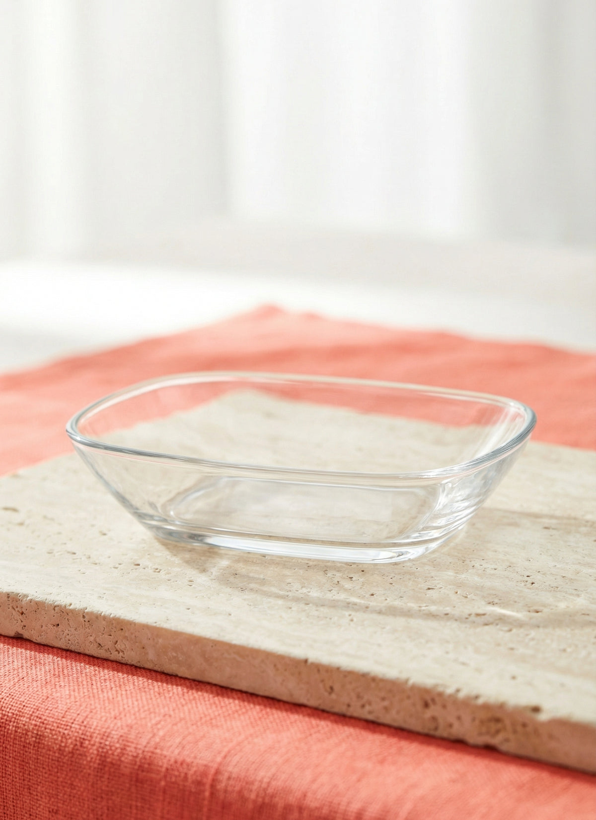 Defne Cam Servis Tabağı