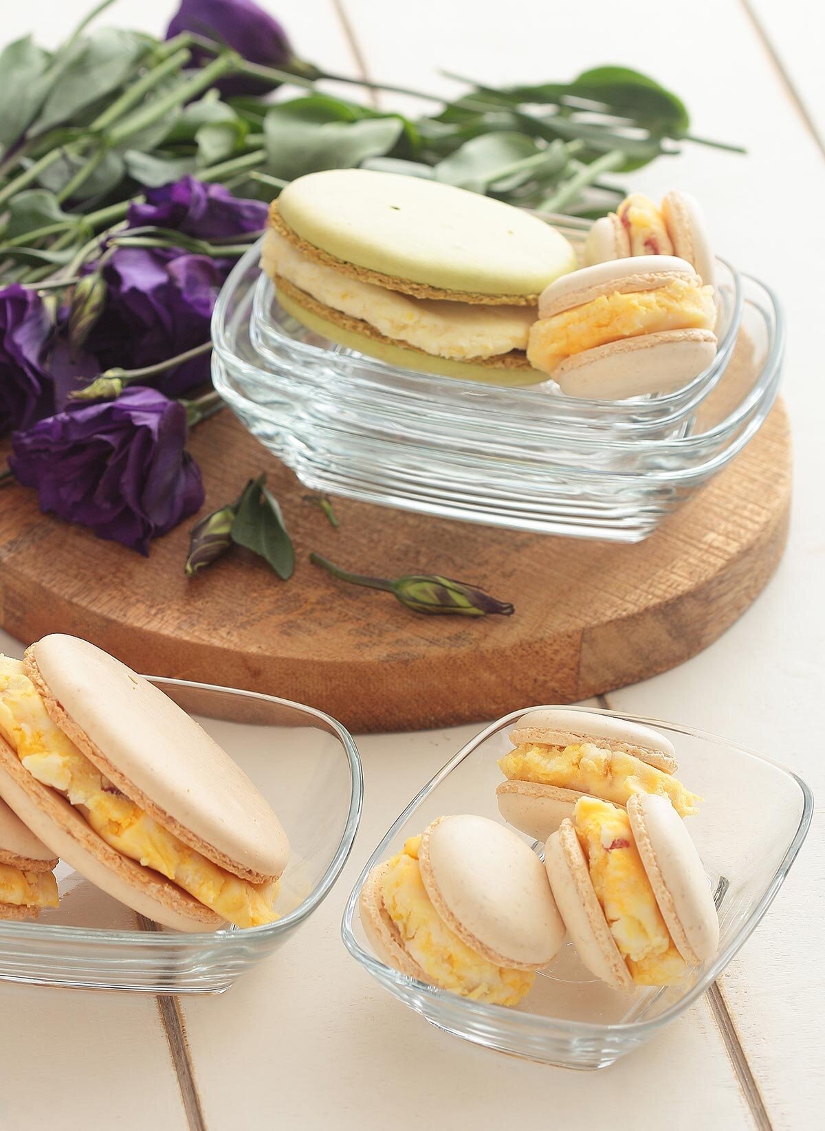 Defne Cam Servis Tabağı