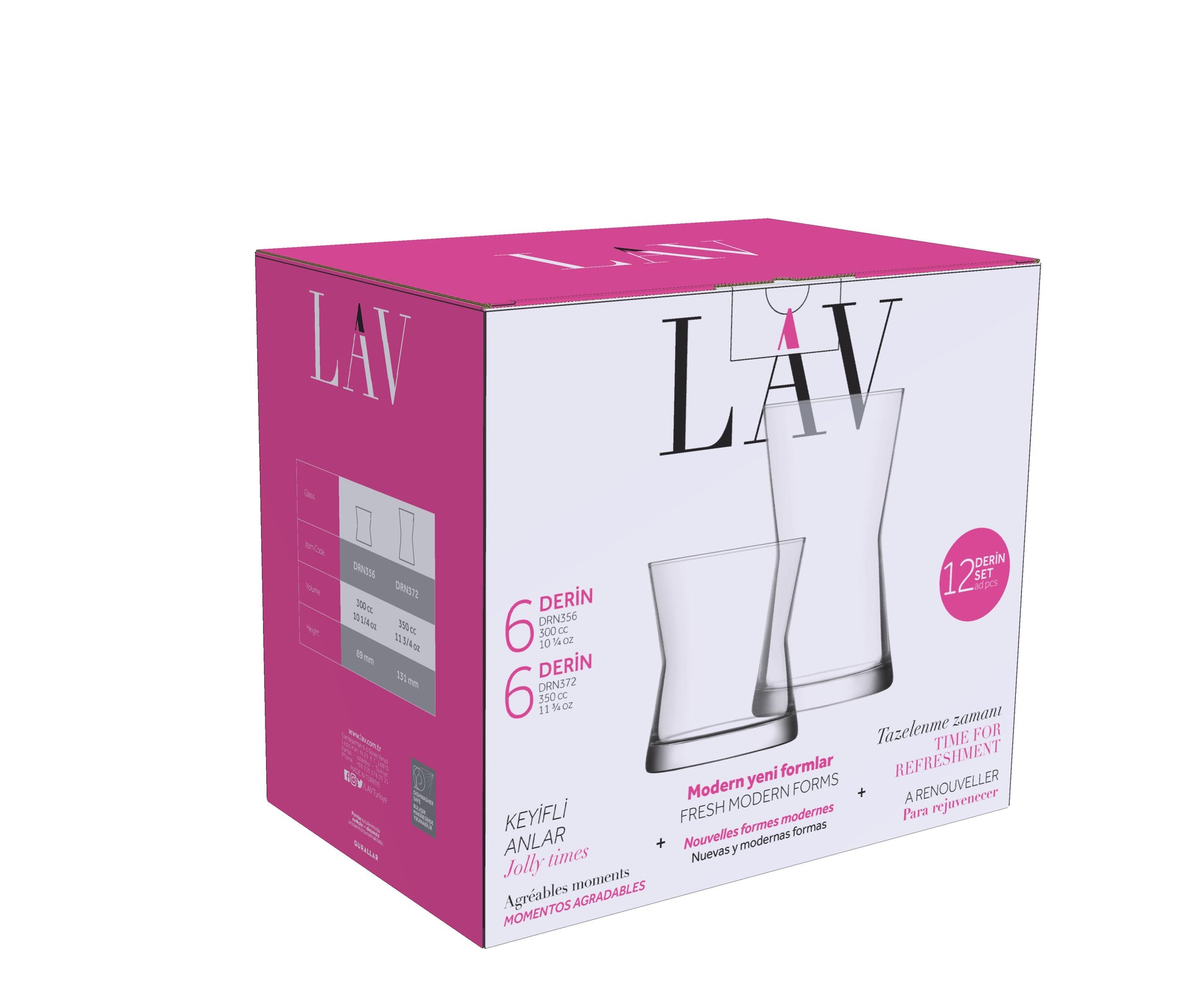 Derin Cam Bardak Seti