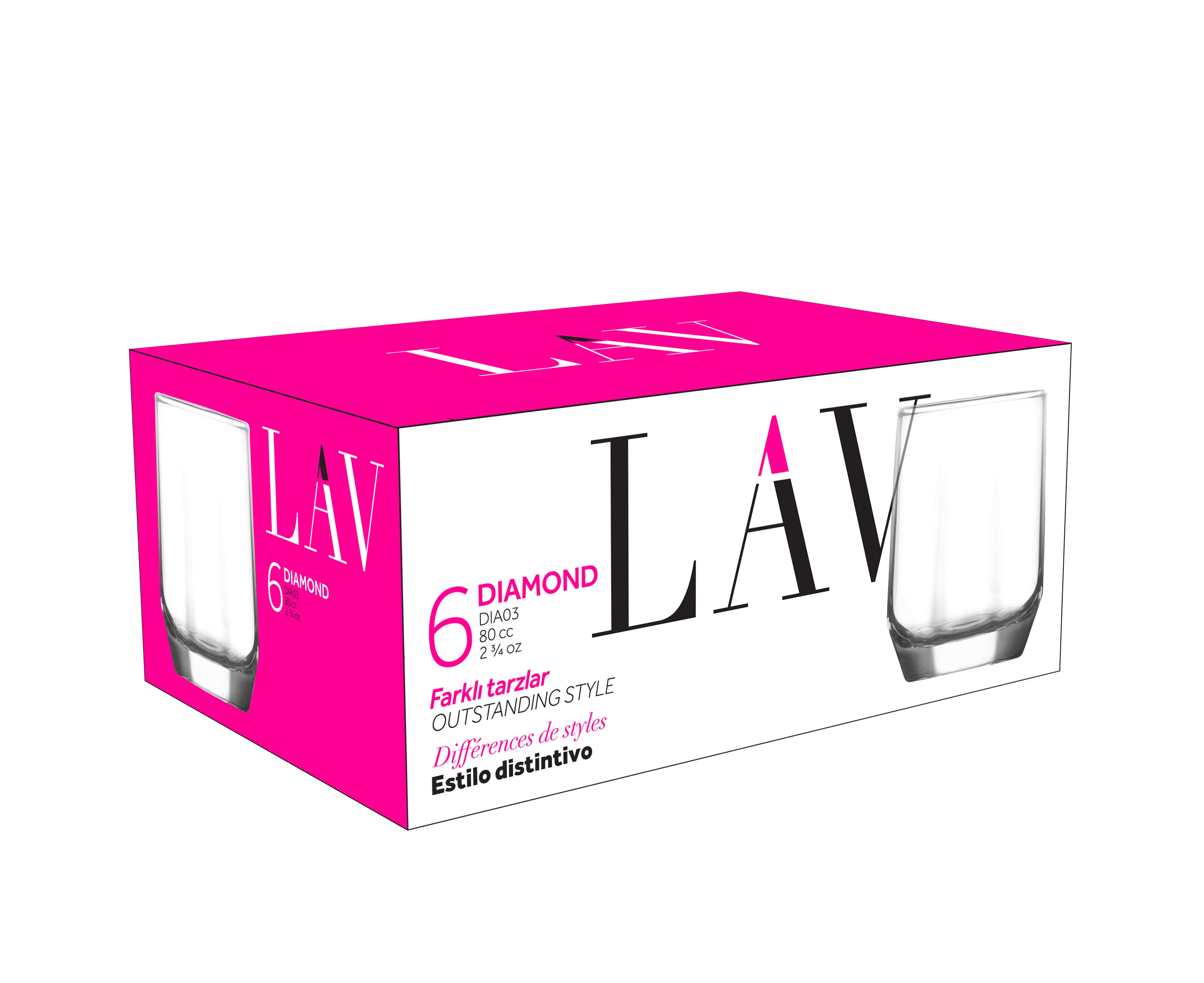 Diamond Cam Likör Bardağı