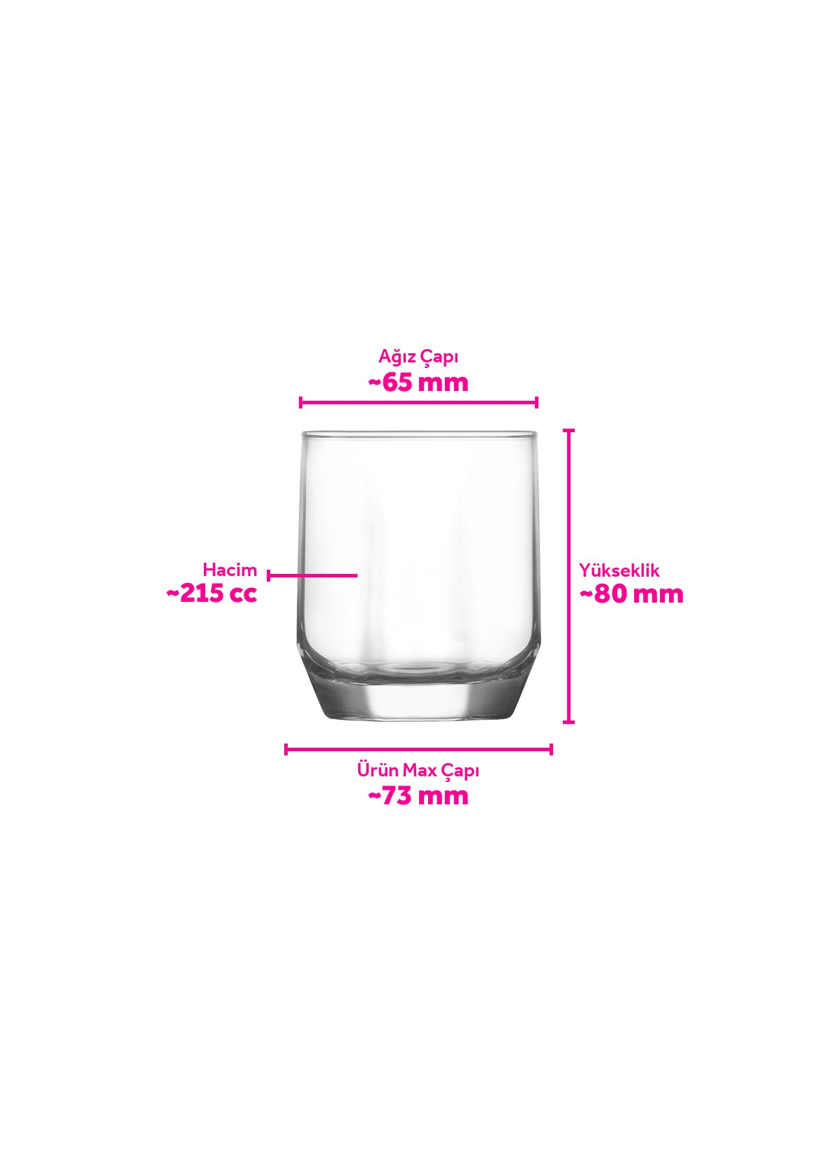 Diamond Cam Su Bardağı