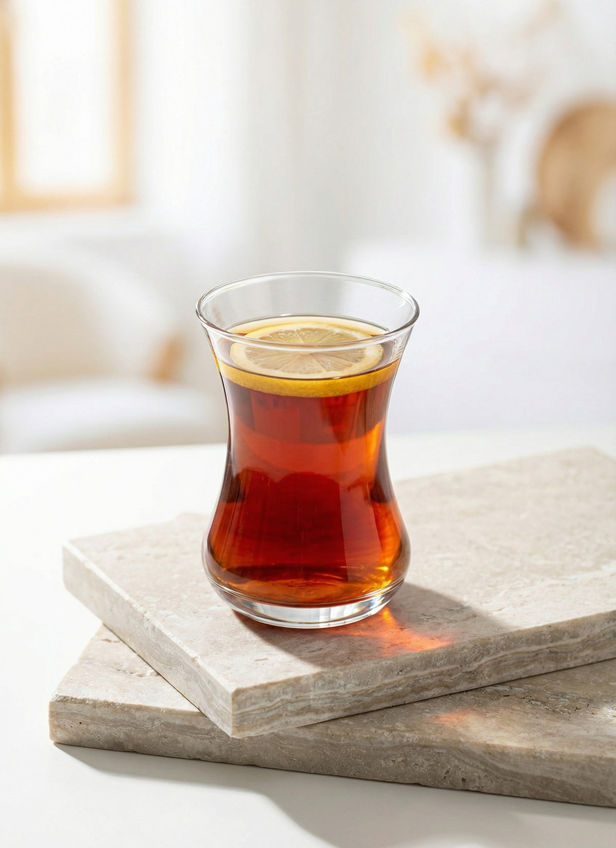 Demet Cam Çay Bardağı