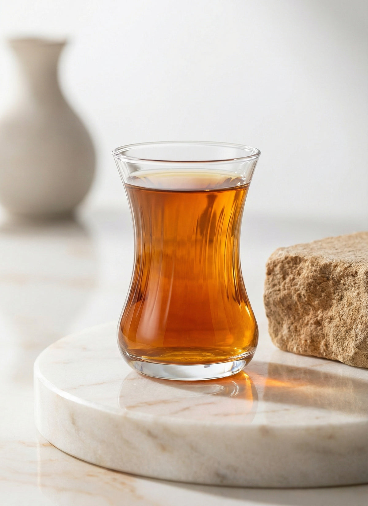 Demet Cam Çay Bardağı